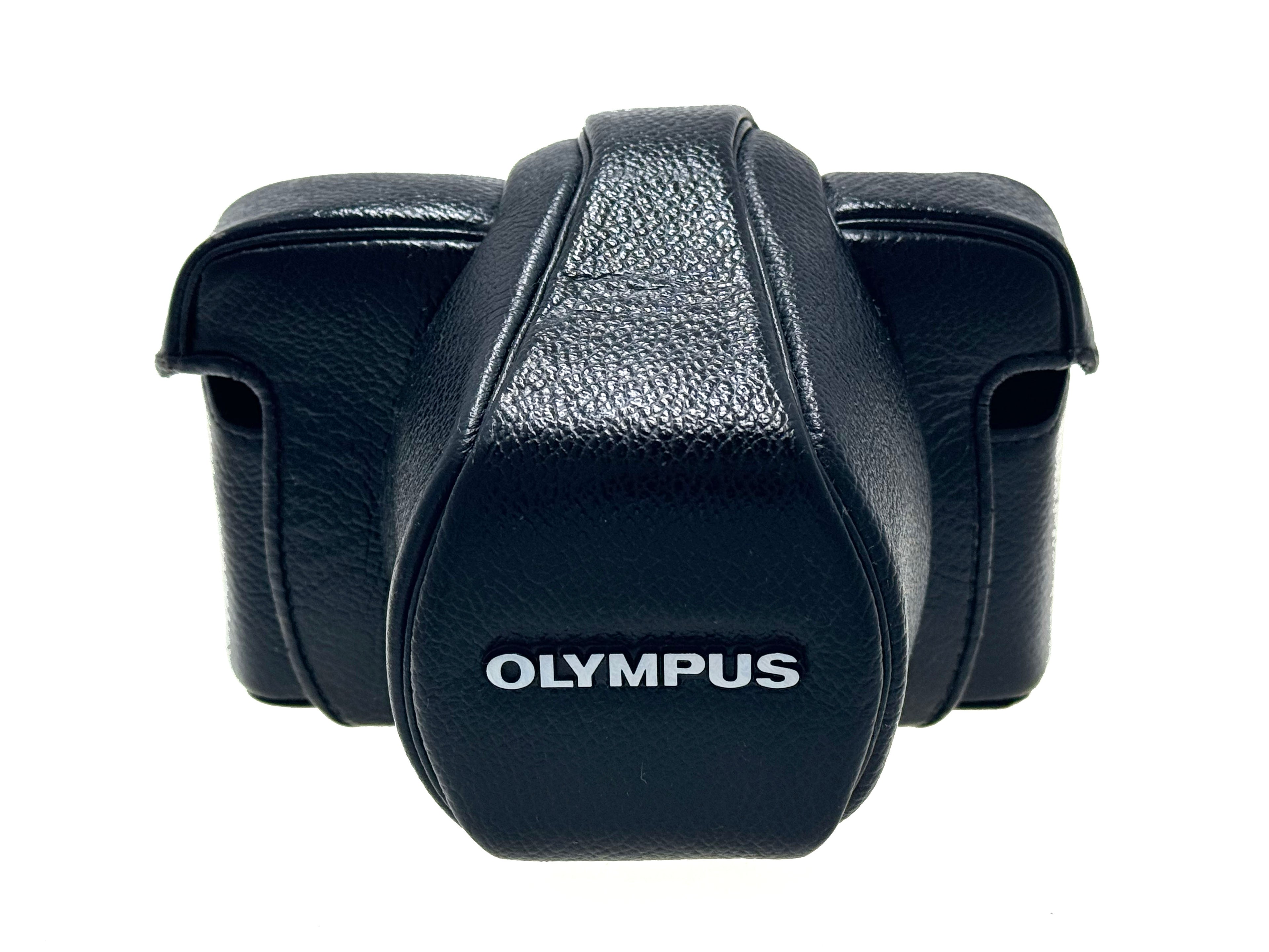 Vintage Olympus Hard Leather 1/2 Case. For OM-1 & OM-2 (Vg)