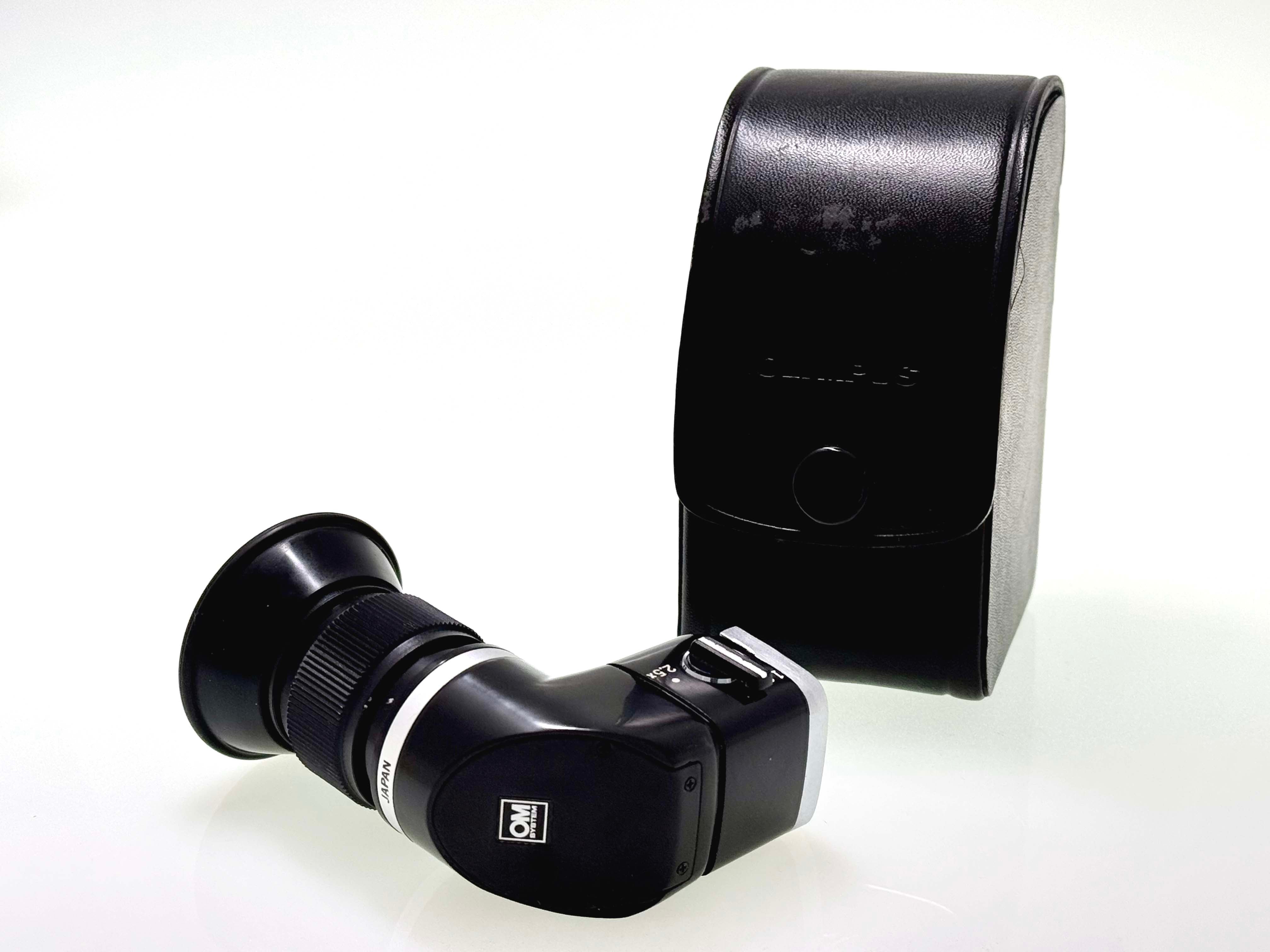 Vintage Olympus 1.2x 2.5x OM Right Angle Varimagni Viewfinder & Case (