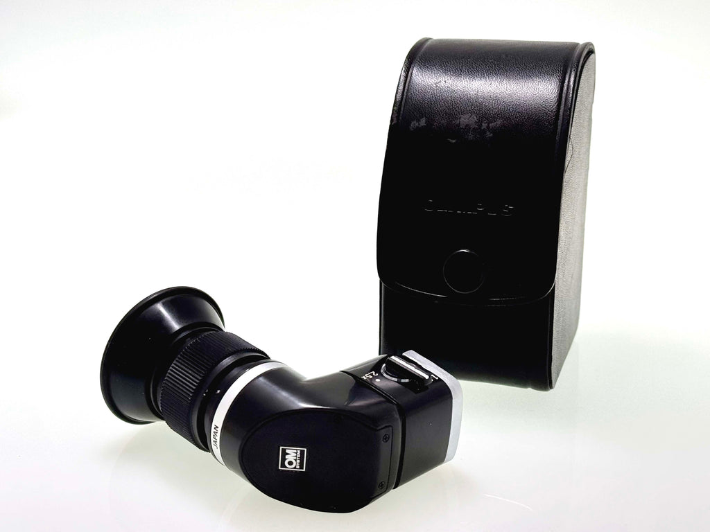 Vintage Olympus 1.2x 2.5x OM Right Angle Varimagni Viewfinder & Case (Vg)