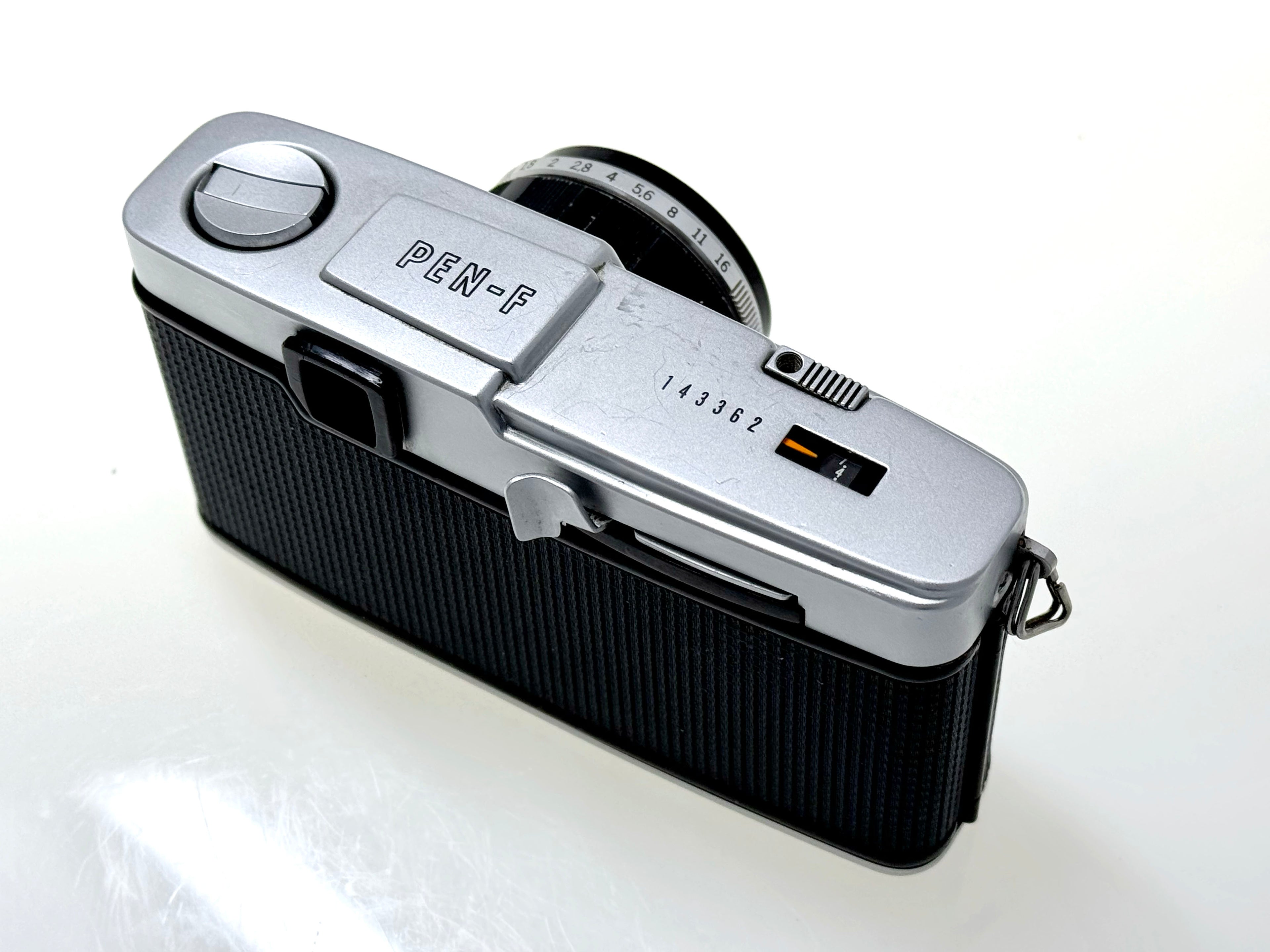Vintage Olympus Pen F - Half-Frame Film Camera with Zuiko 38mm F1.8 Lens (Gd)