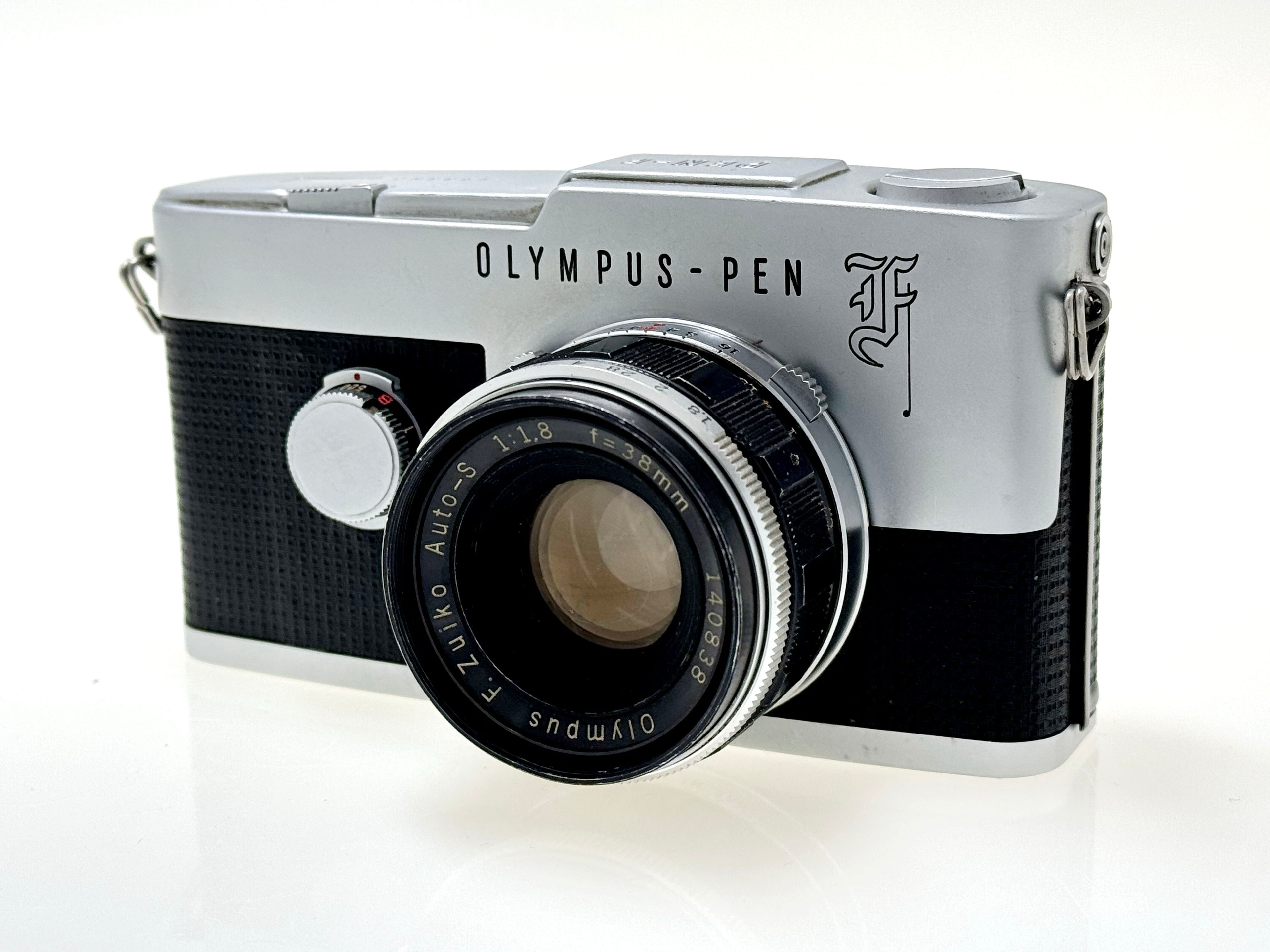 Vintage Olympus Pen F - Half-Frame Film Camera with Zuiko 38mm F1.8 Lens (Gd)