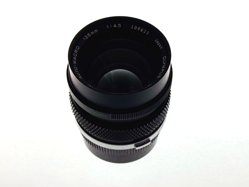 Vintage Olympus Zuiko 135mm F4.5 Macro Lens (Vg)