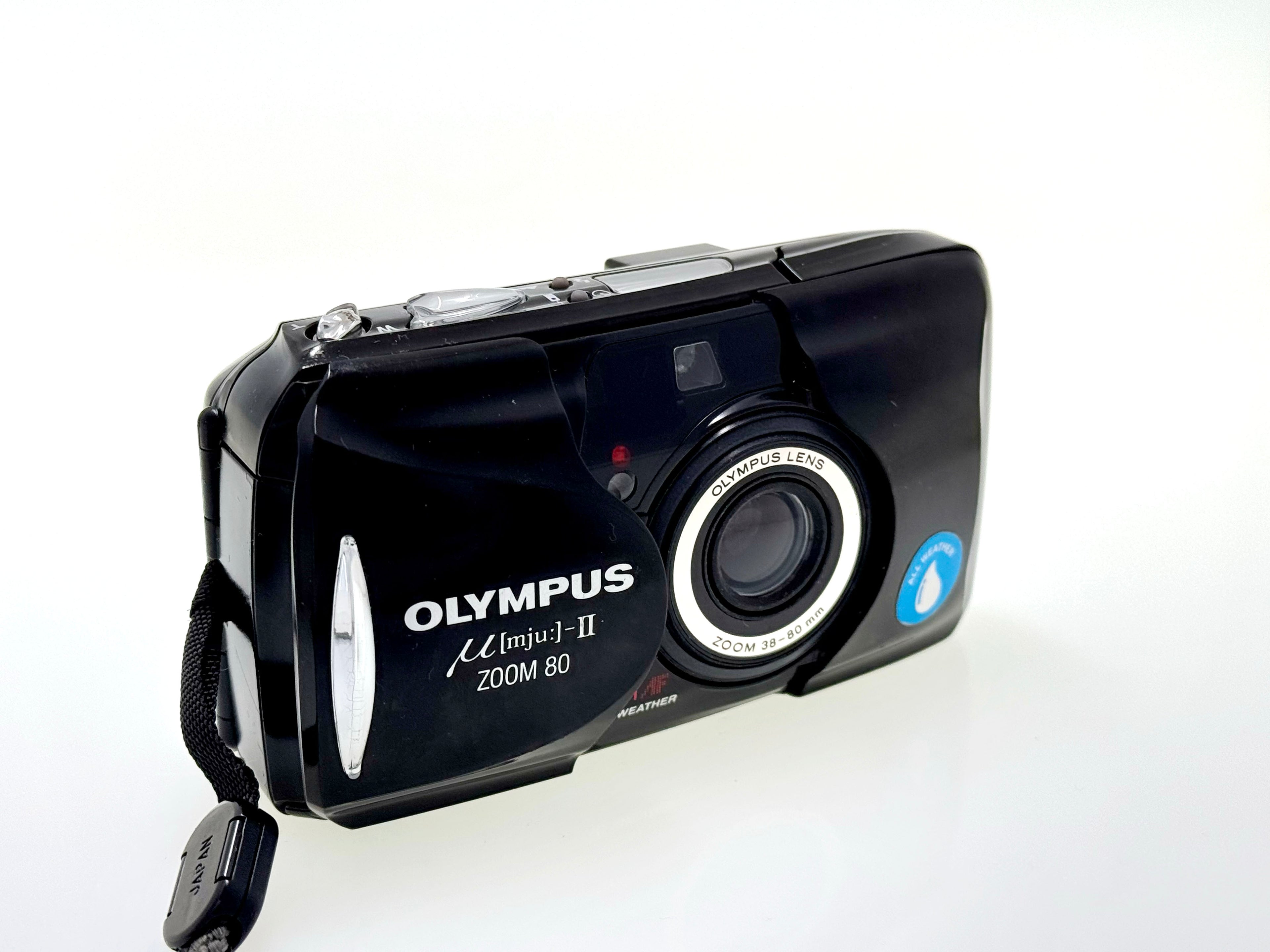 Vintage Olympus mju - II (Stylus) Zoom 80 Compact Film Camera (Gd)