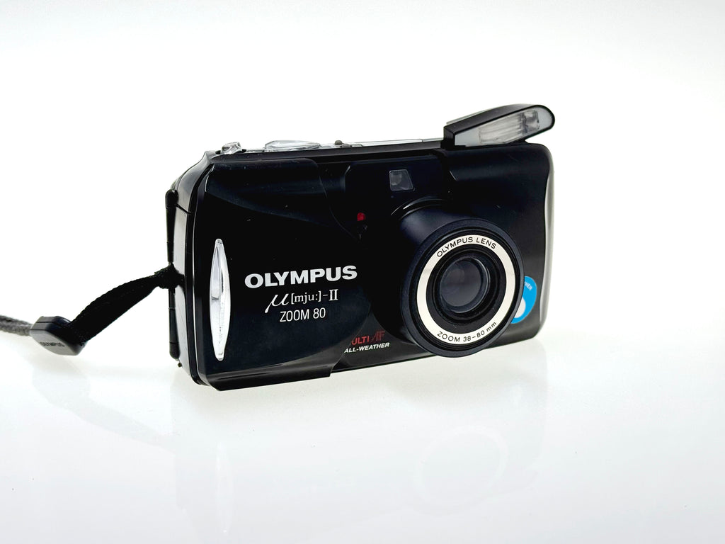 Vintage Olympus mju - II (Stylus) Zoom 80 Compact Film Camera (Gd)