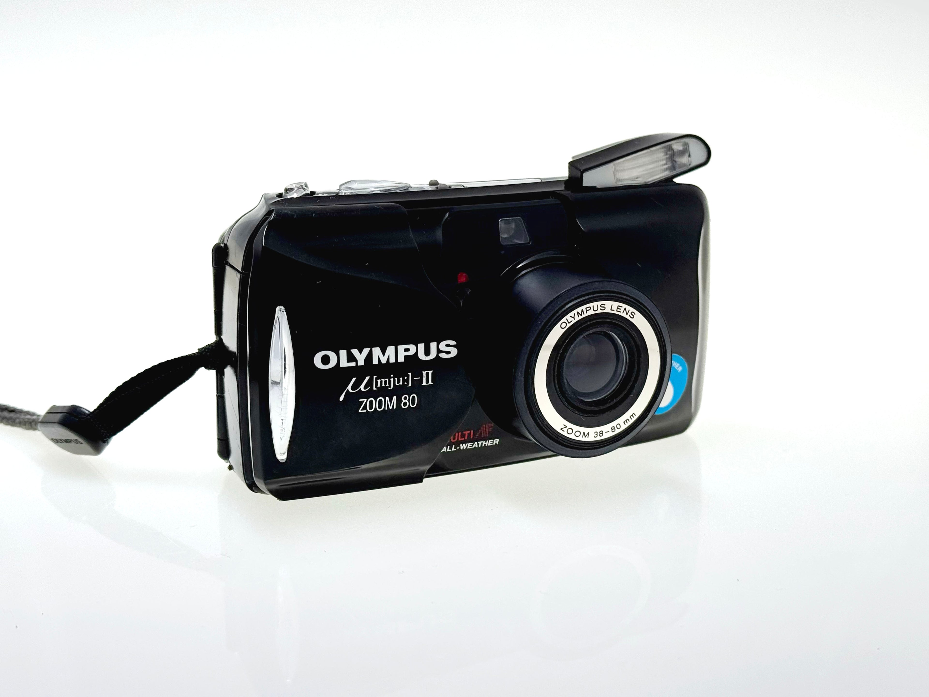 Vintage Olympus mju - II (Stylus) Zoom 80 Compact Film Camera (Gd)