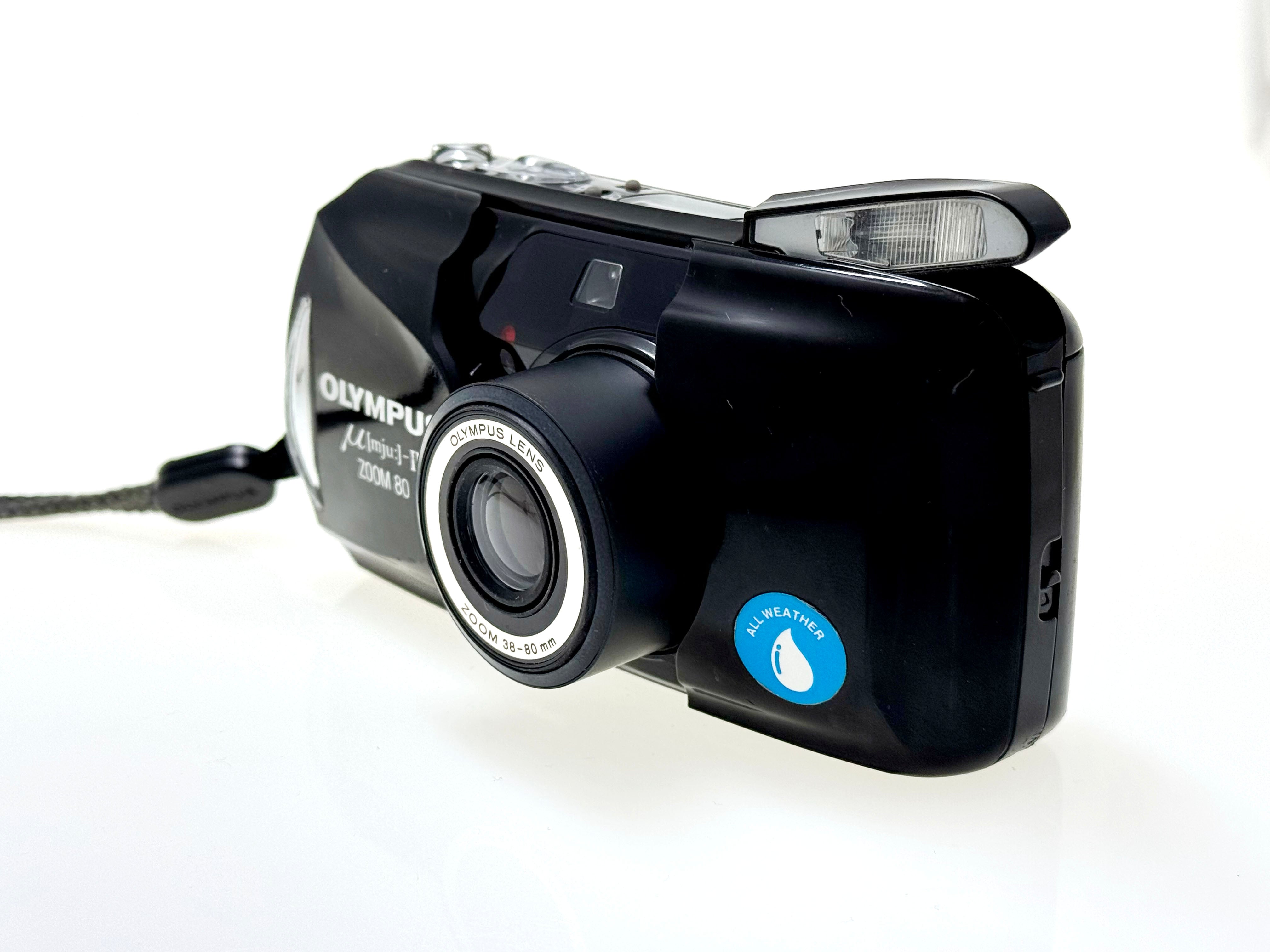 Vintage Olympus mju - II (Stylus) Zoom 80 Compact Film Camera (Gd)