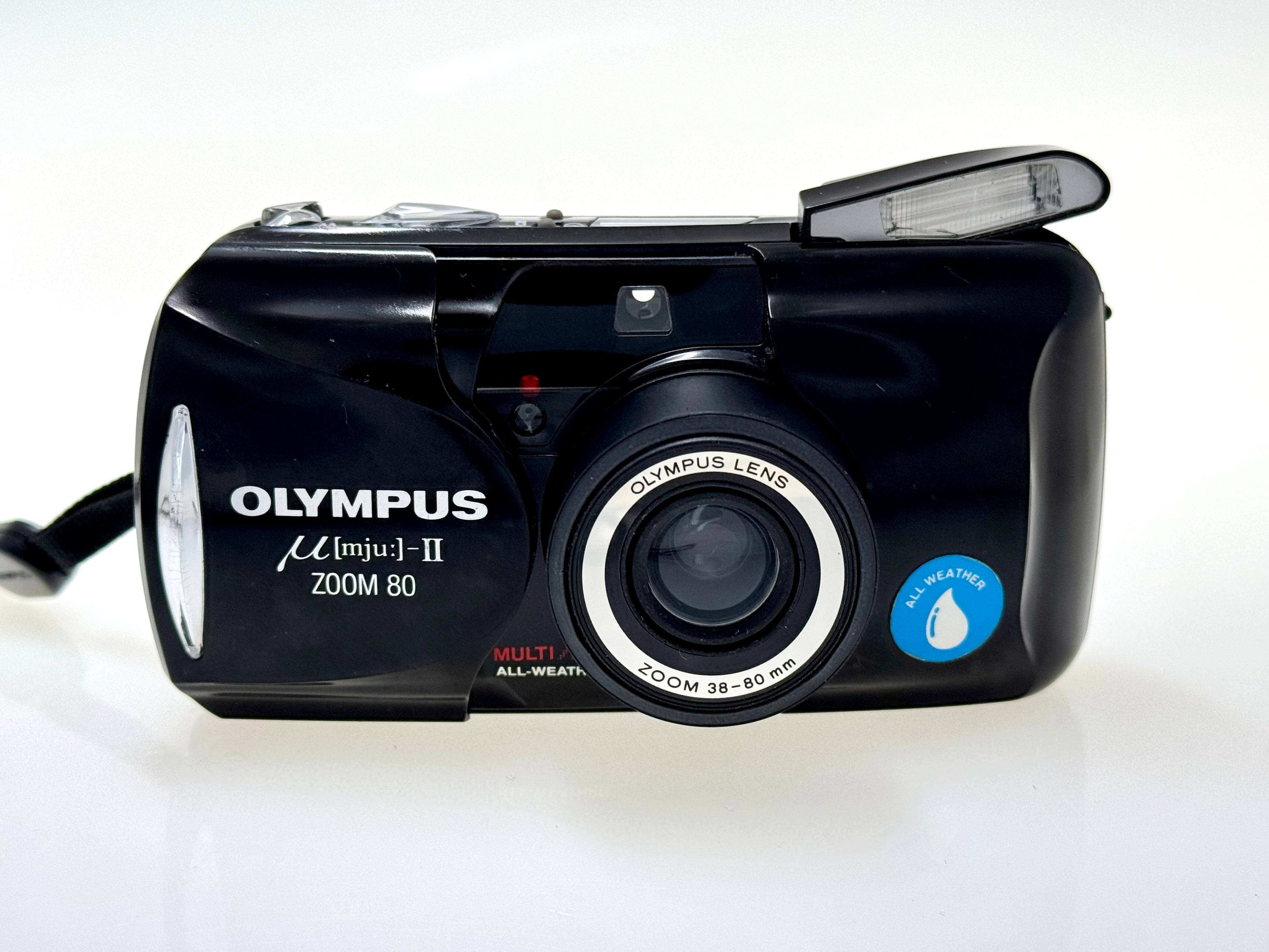 Vintage Olympus mju - II (Stylus) Zoom 80 Compact Film Camera (Gd)