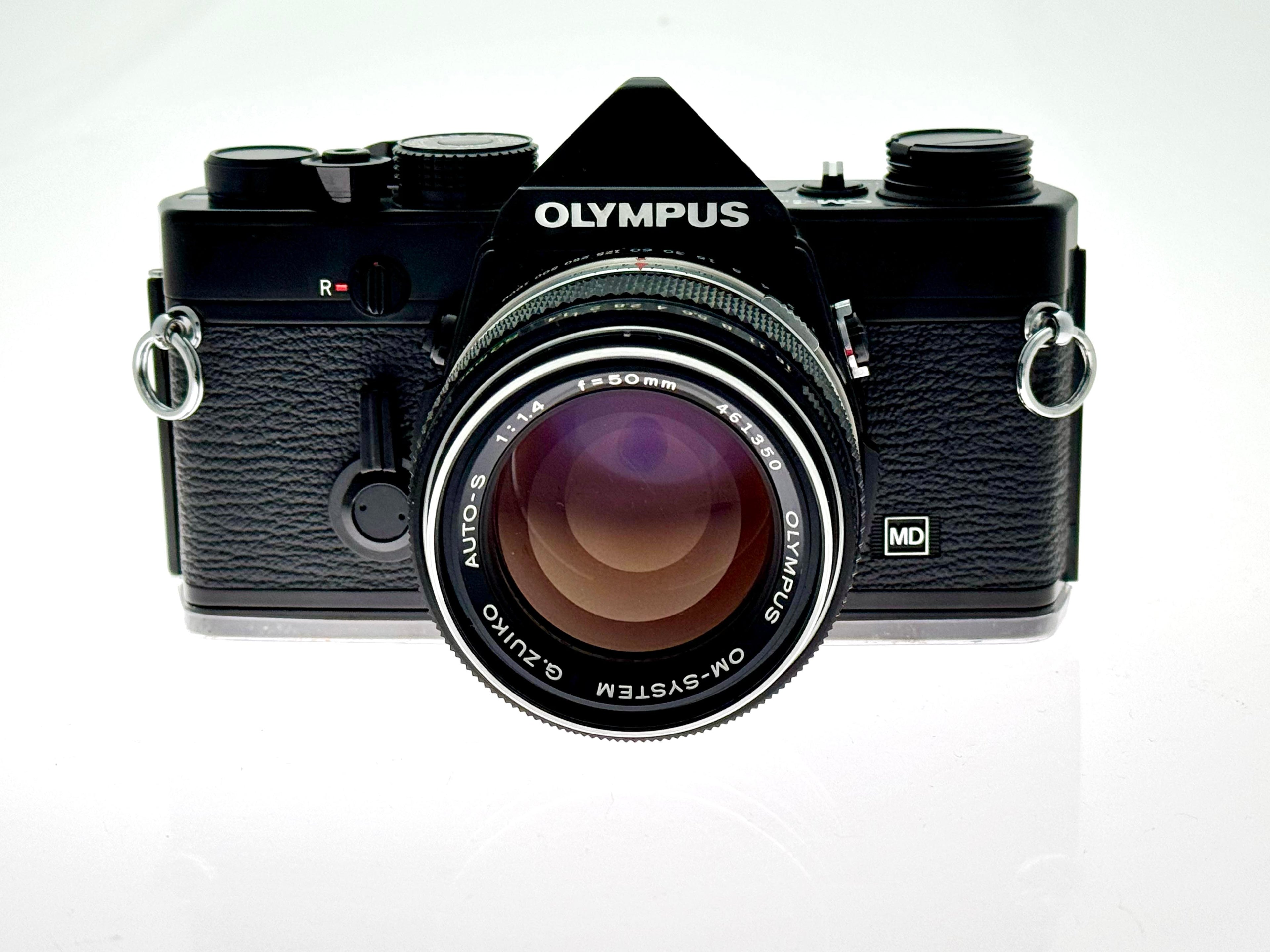 Vintage Olympus OM-1n Black with 50mm G.Zuiko F1.4 (Exc)