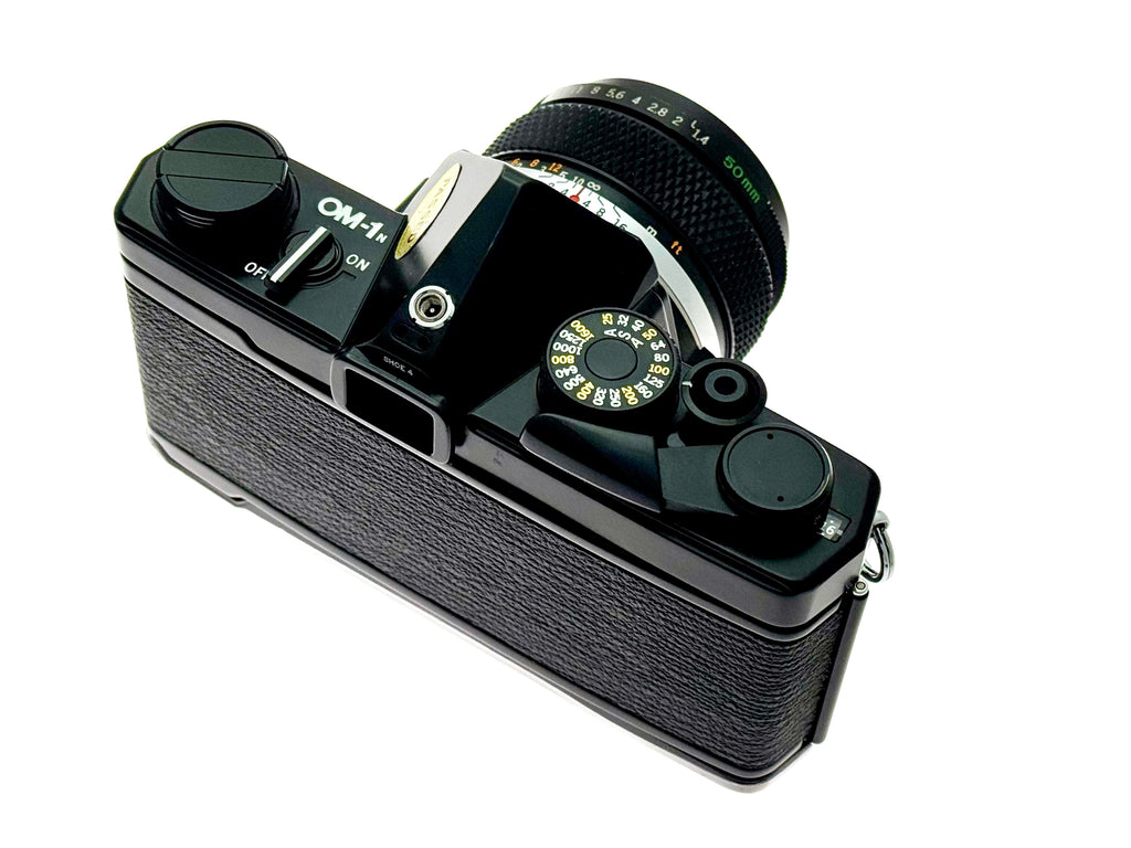 Vintage Olympus OM-1n Black with 50mm G.Zuiko F1.4 (Exc)