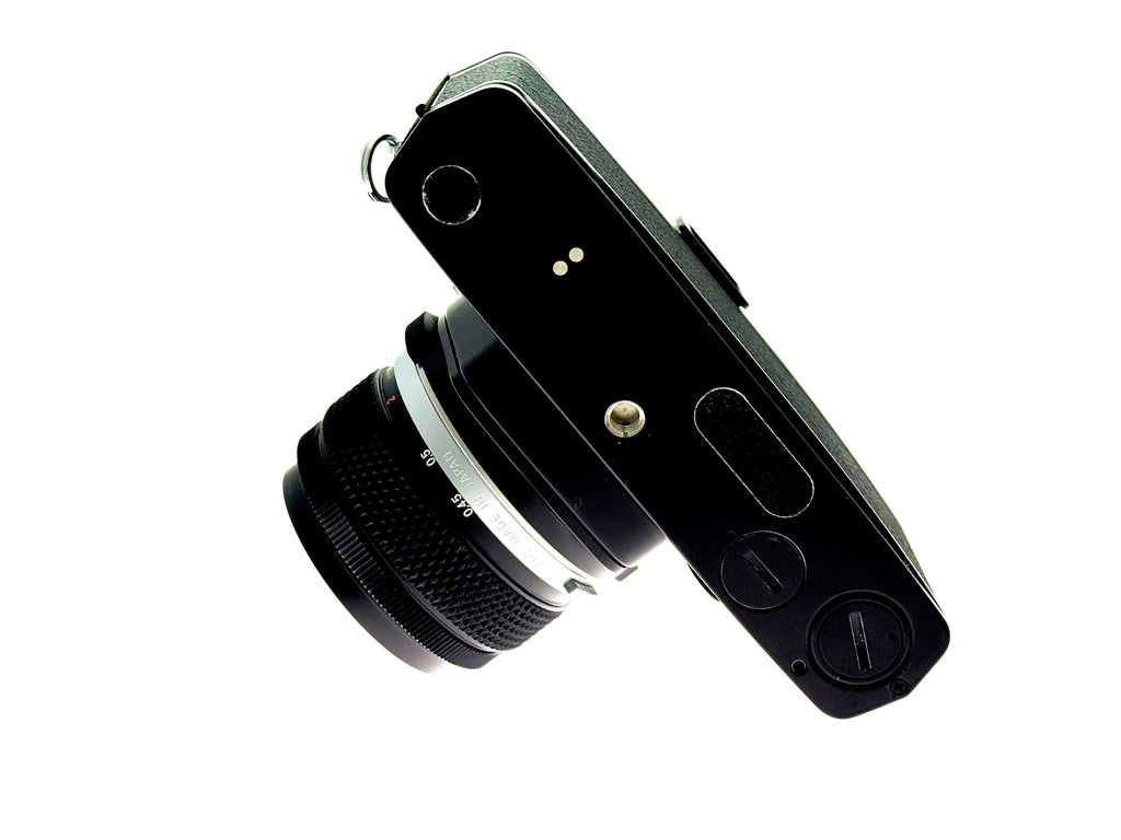 Vintage Olympus OM-1n Black with 50mm G.Zuiko F1.4 (Exc)