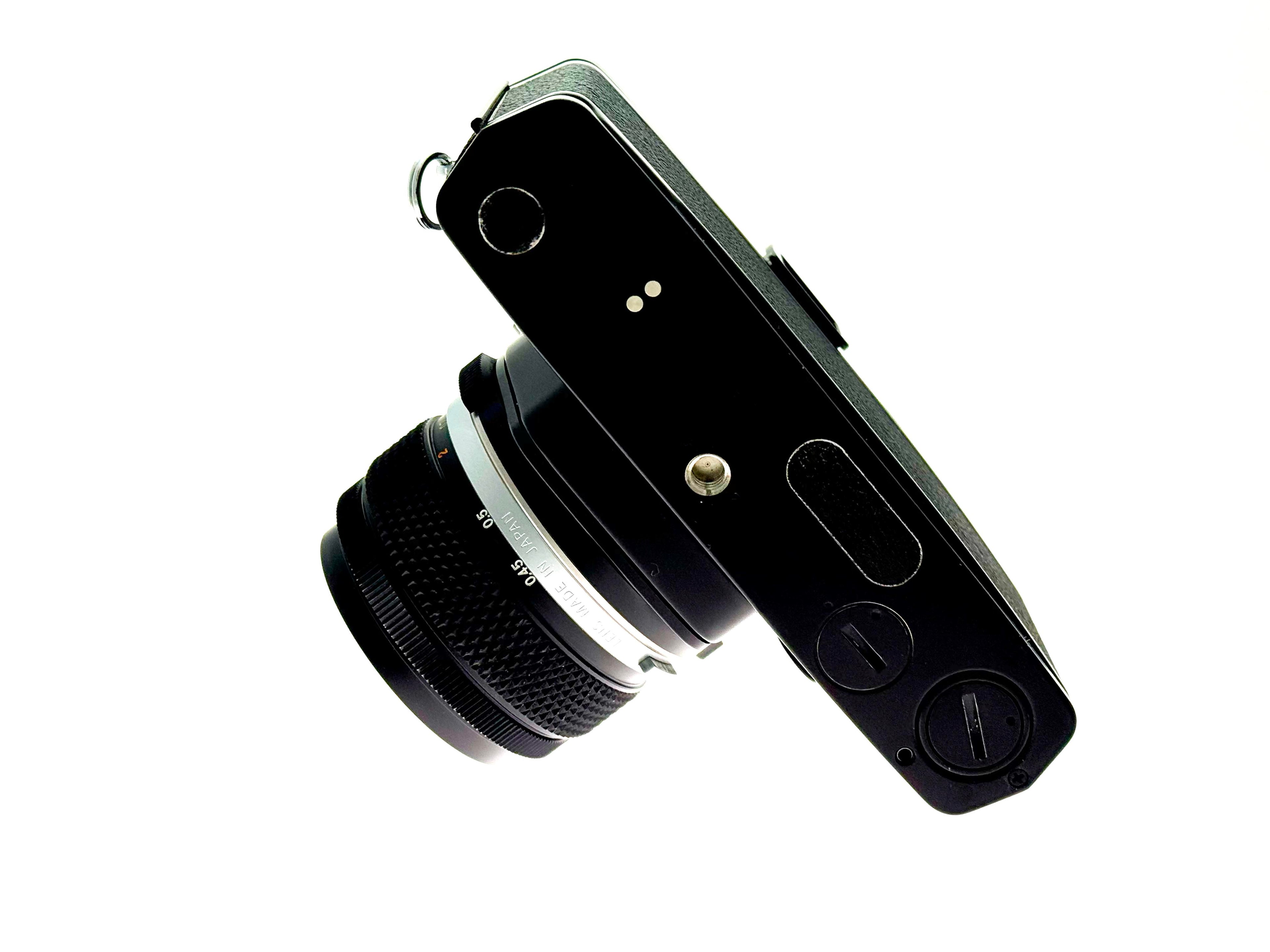 Vintage Olympus OM-1n Black with 50mm G.Zuiko F1.4 (Exc)