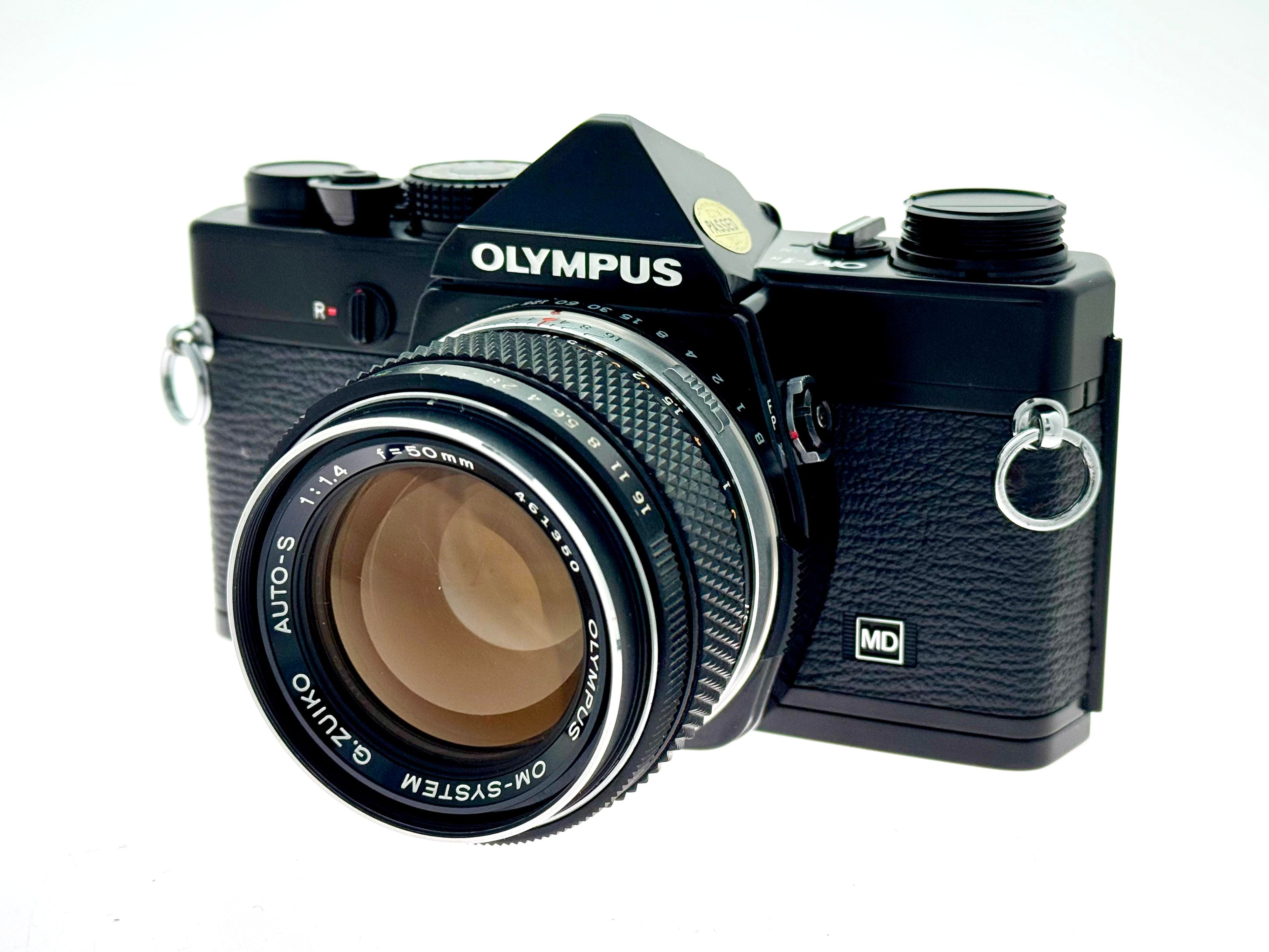 Vintage Olympus OM-1n Black with 50mm G.Zuiko F1.4 (Exc)