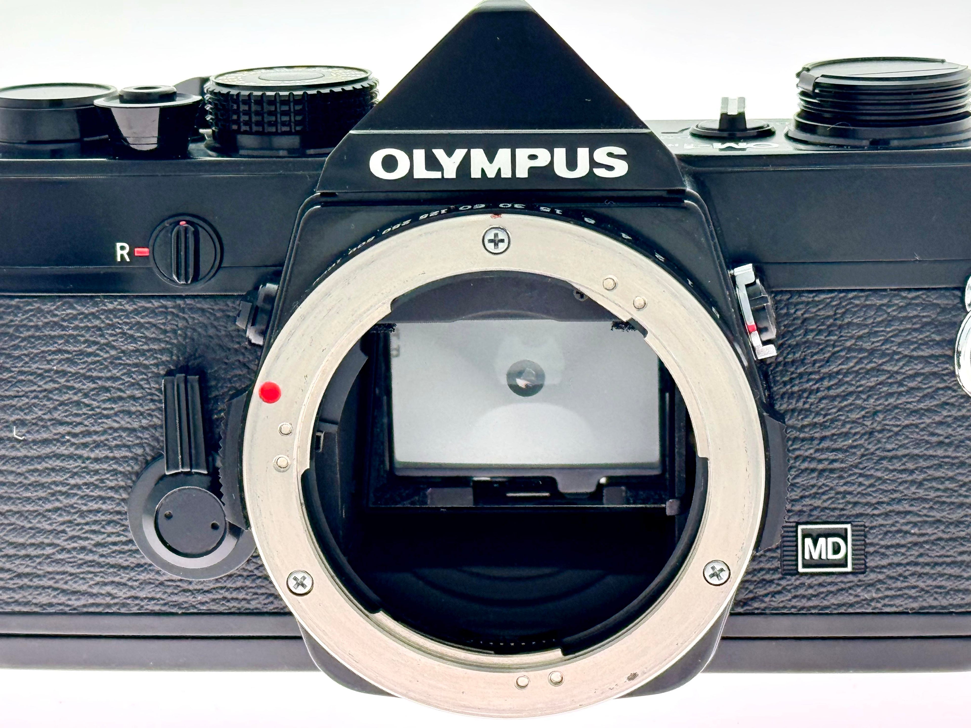 Vintage Olympus OM-1n Black with 50mm G.Zuiko F1.4 (Exc)