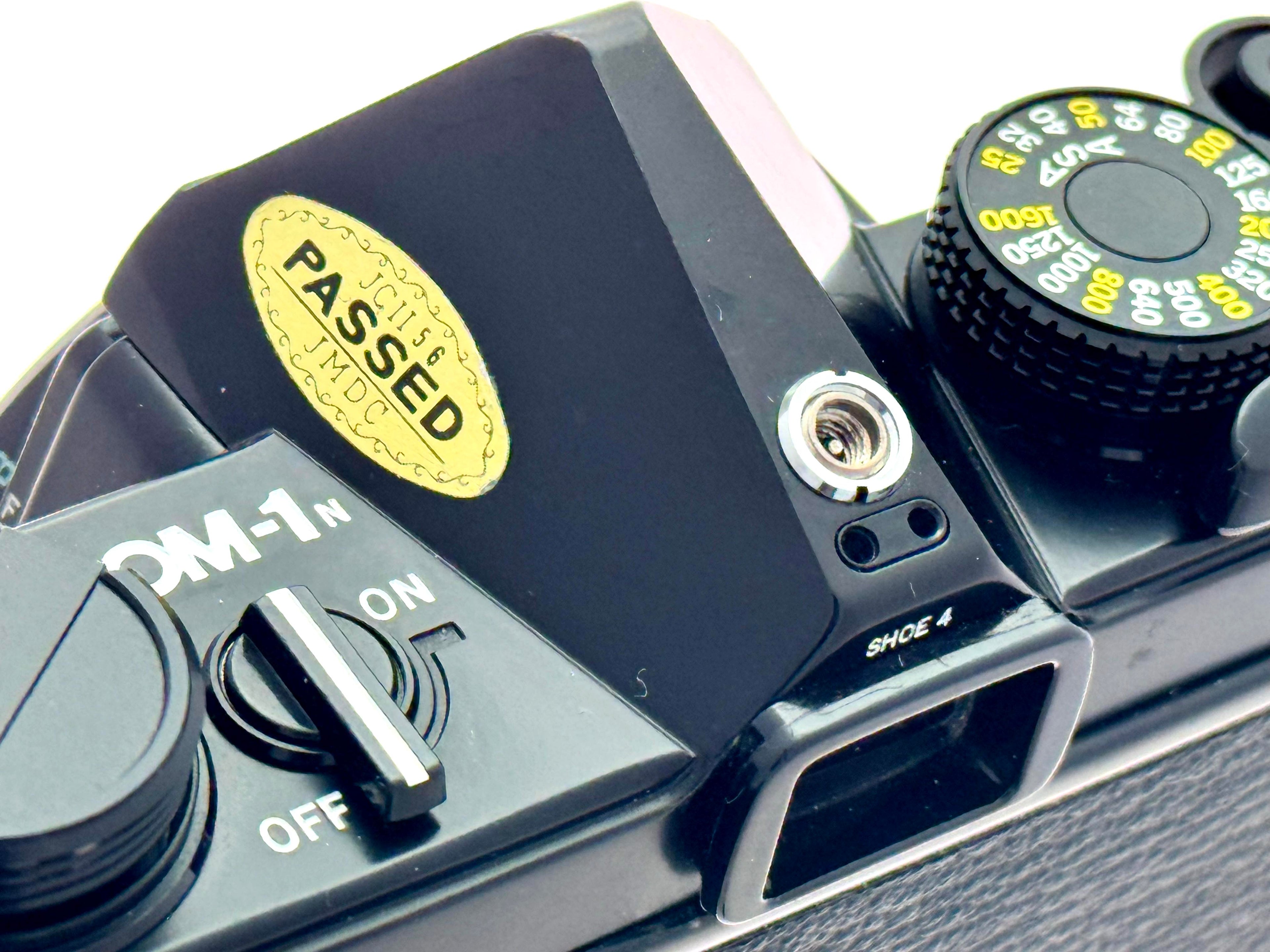 Vintage Olympus OM-1n Black with 50mm G.Zuiko F1.4 (Exc)