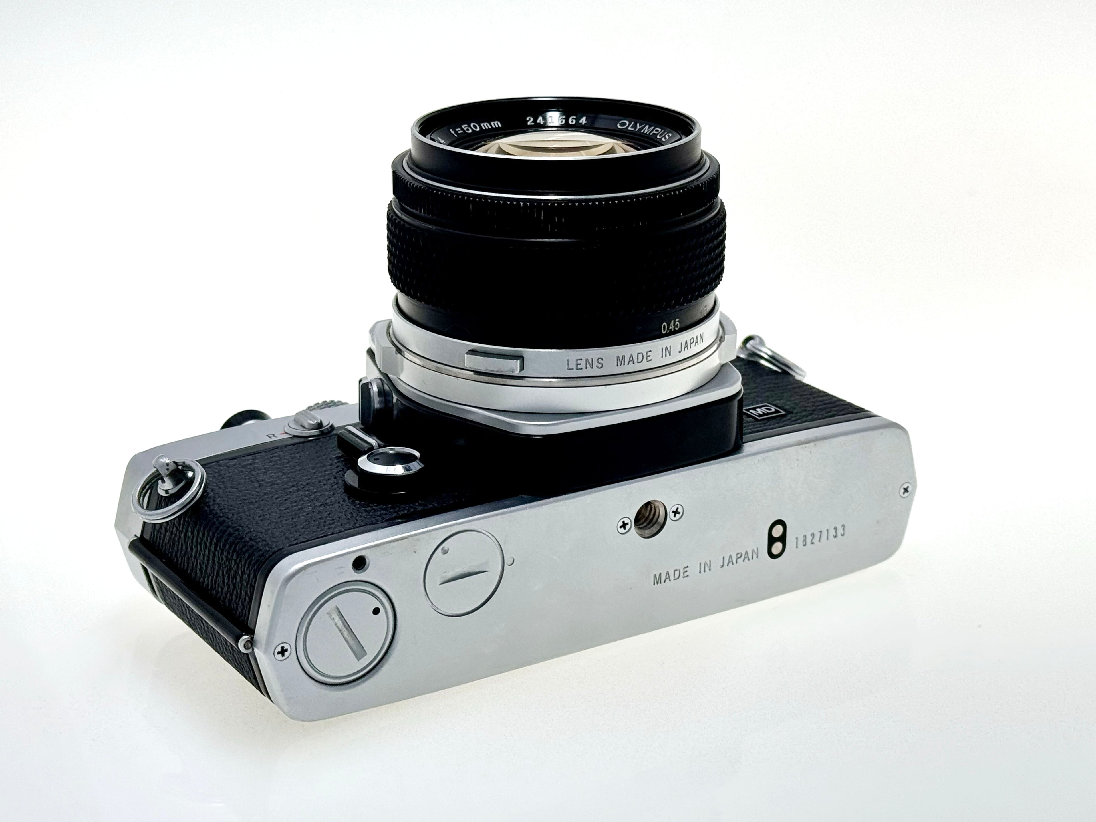 Vintage Olympus OM-1n with 50mm F1.4 Silver nose Lens (Vg)