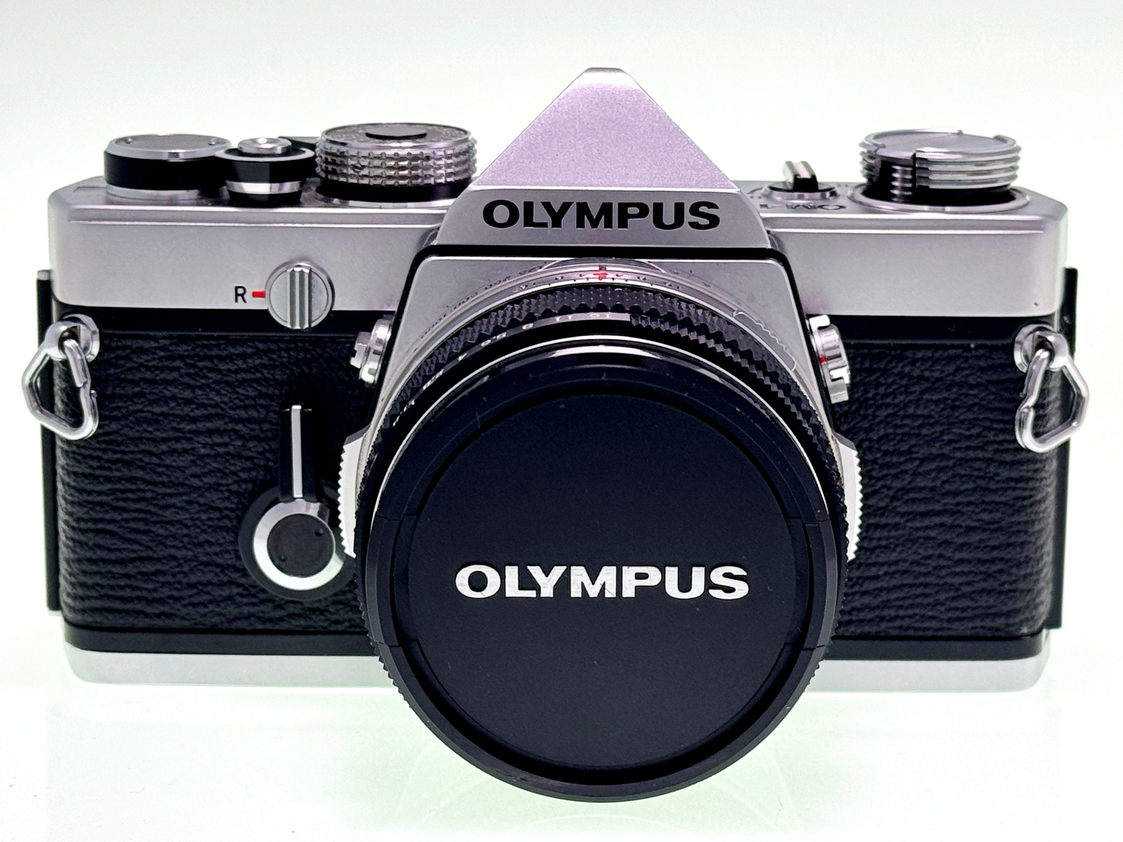 Vintage Olympus OM-1 with 50mm F1.8 Silver nose Lens (Exc)