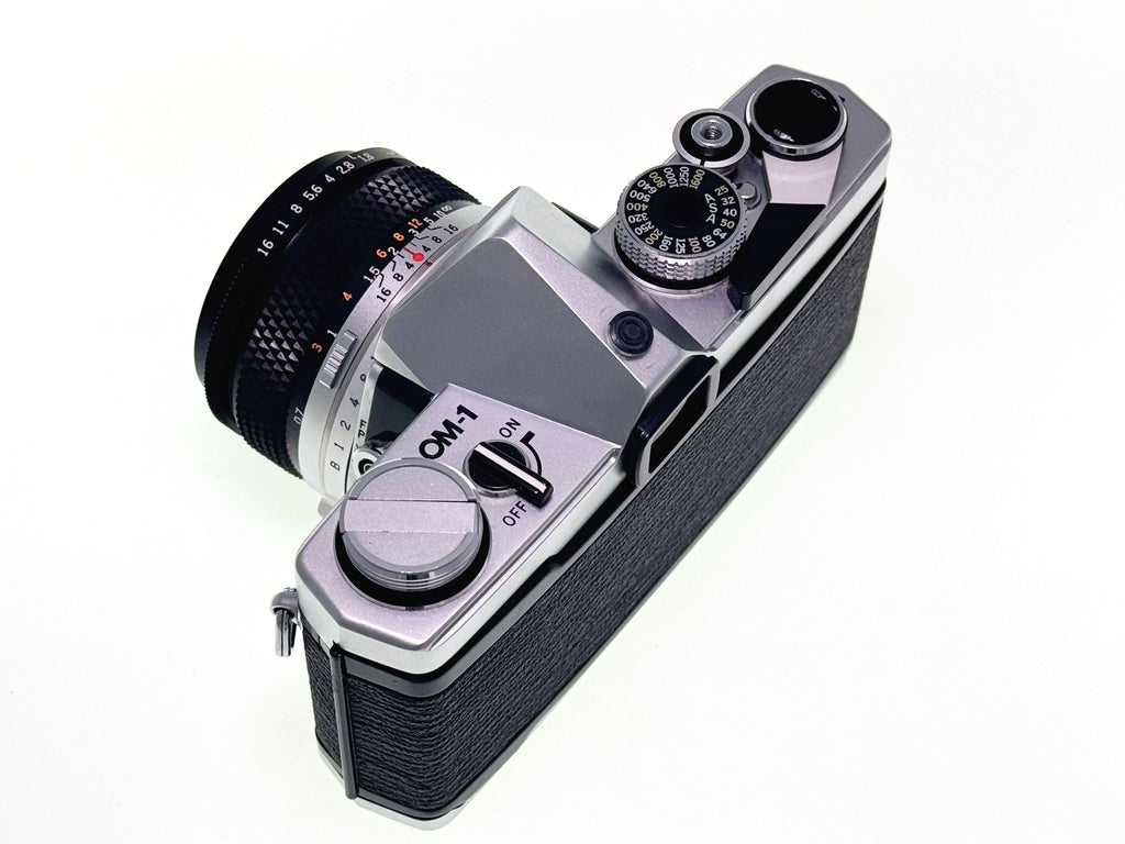 Vintage Olympus OM-1 with 50mm F1.8 Silver nose Lens (Exc)
