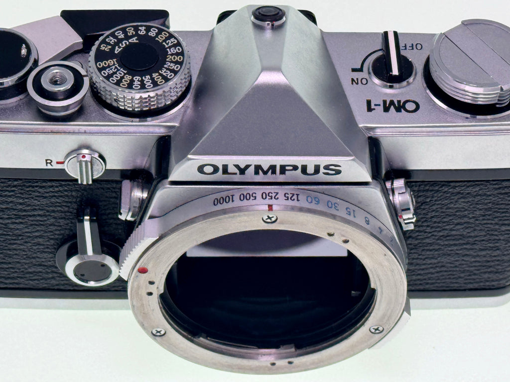Vintage Olympus OM-1 with 50mm F1.8 Silver nose Lens (Exc)