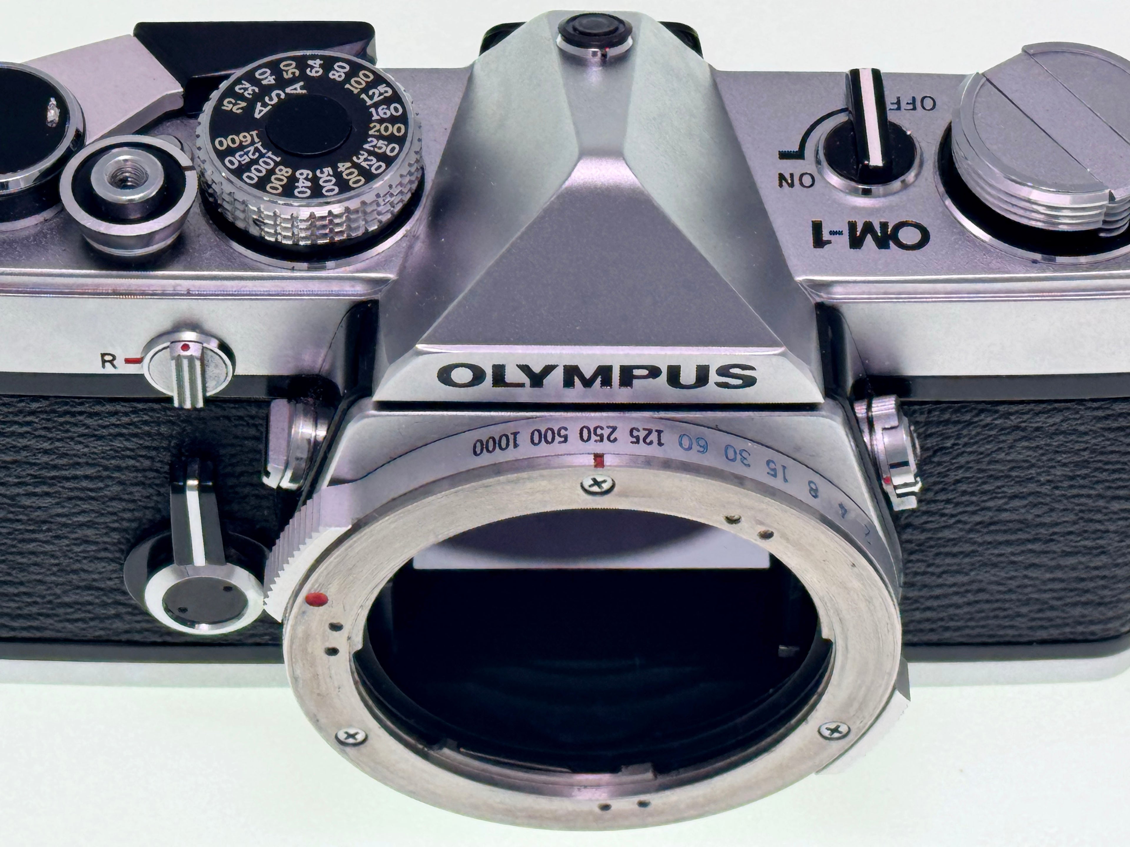 Vintage Olympus OM-1 with 50mm F1.8 Silver nose Lens (Exc)
