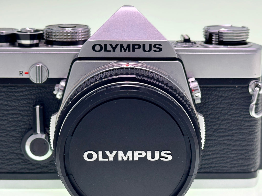 Vintage Olympus OM-1 with 50mm F1.8 Silver nose Lens (Exc)