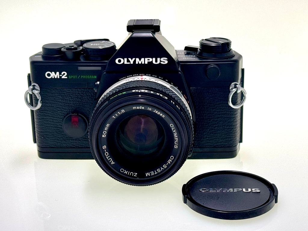 Vintage Olympus OM-2 Spot/Program with 50mm F1.8 in near mint (Exc)