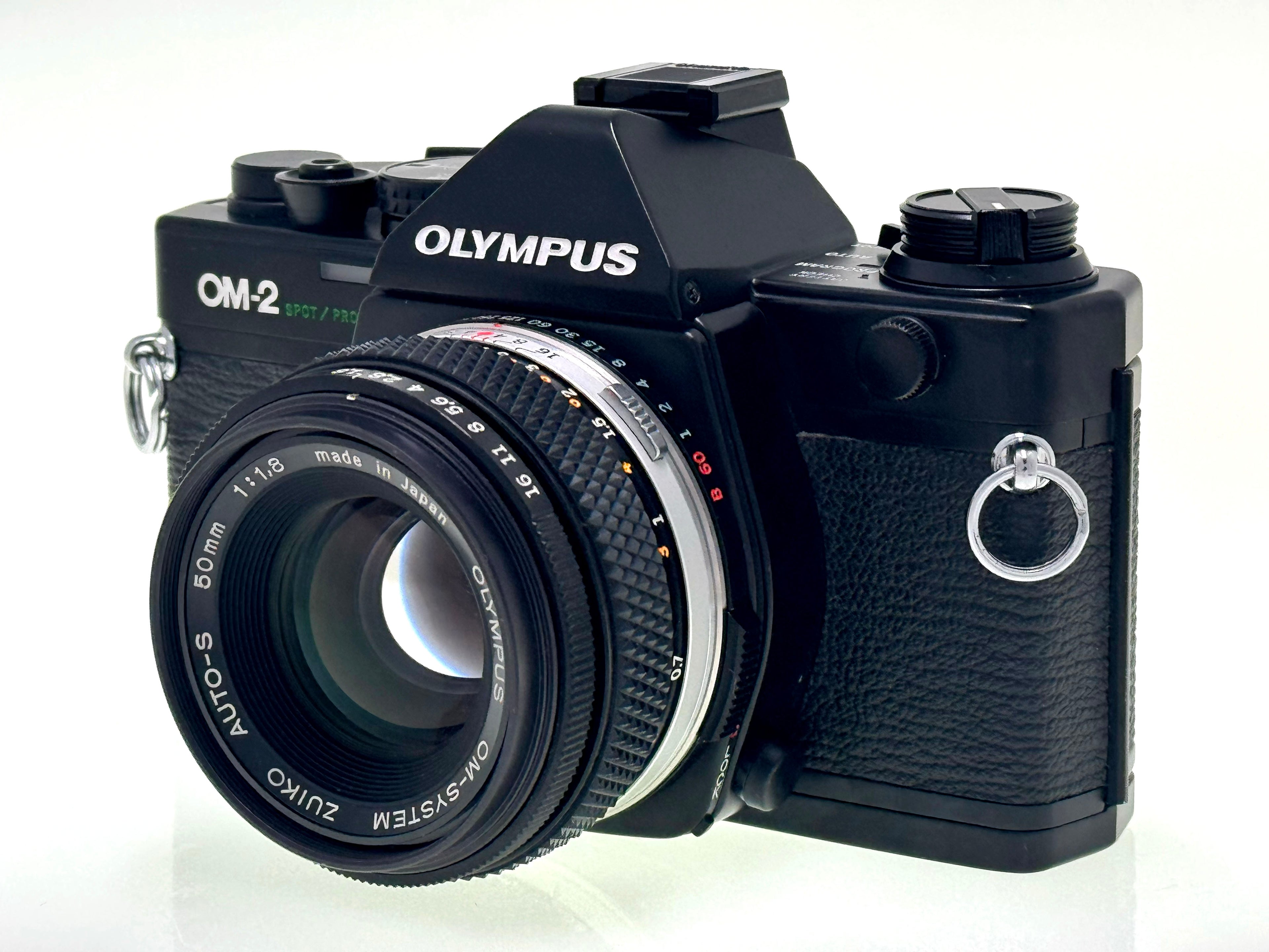 Vintage Olympus OM-2 Spot/Program with 50mm F1.8 in near mint (Exc)