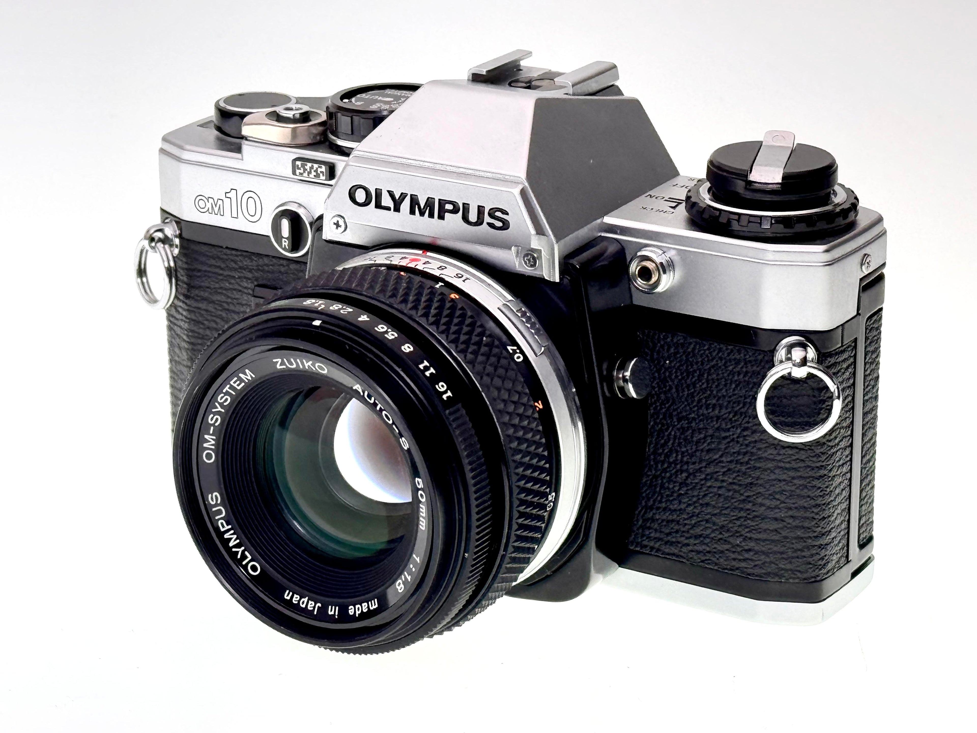 Vintage Olympus OM10 with 50mm Zuiko F1.8 Lens - CLEARANCE (Avg)