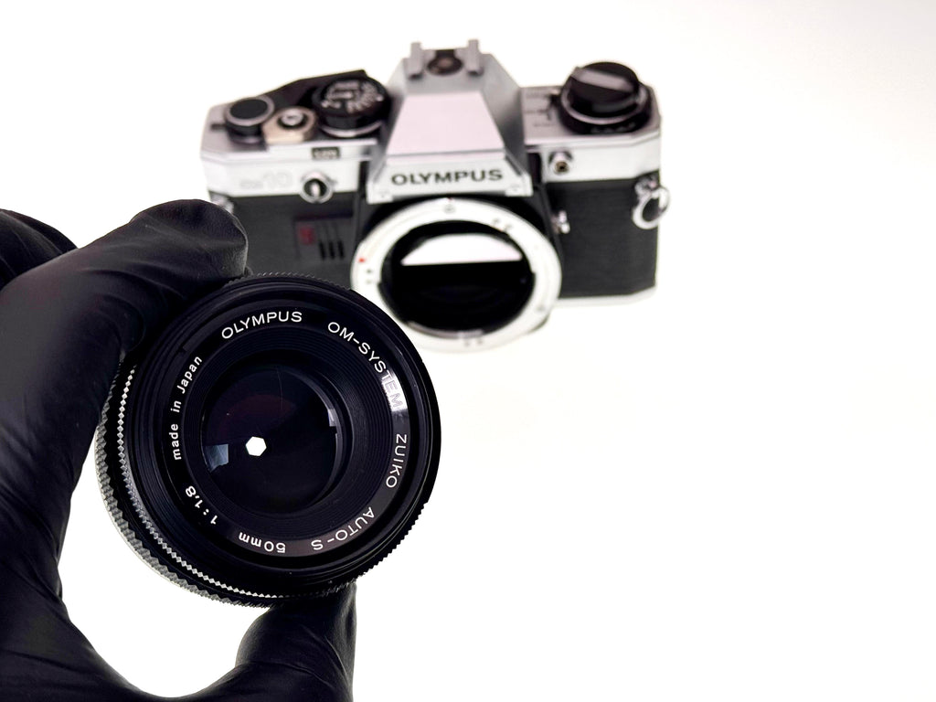 Vintage Olympus OM10 with 50mm Zuiko F1.8 Lens - CLEARANCE (Avg)