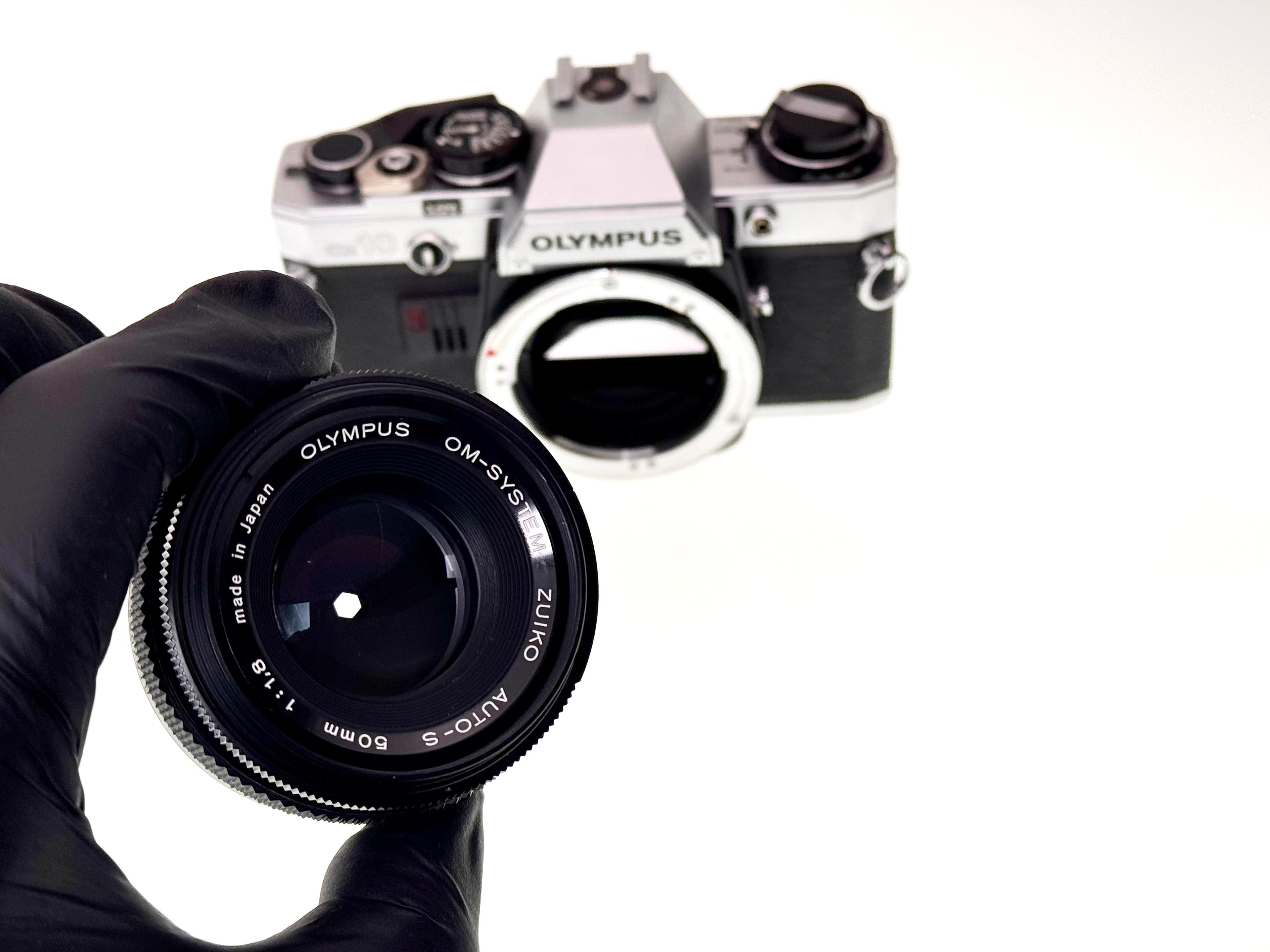 Vintage Olympus OM10 with 50mm Zuiko F1.8 Lens - CLEARANCE (Avg)