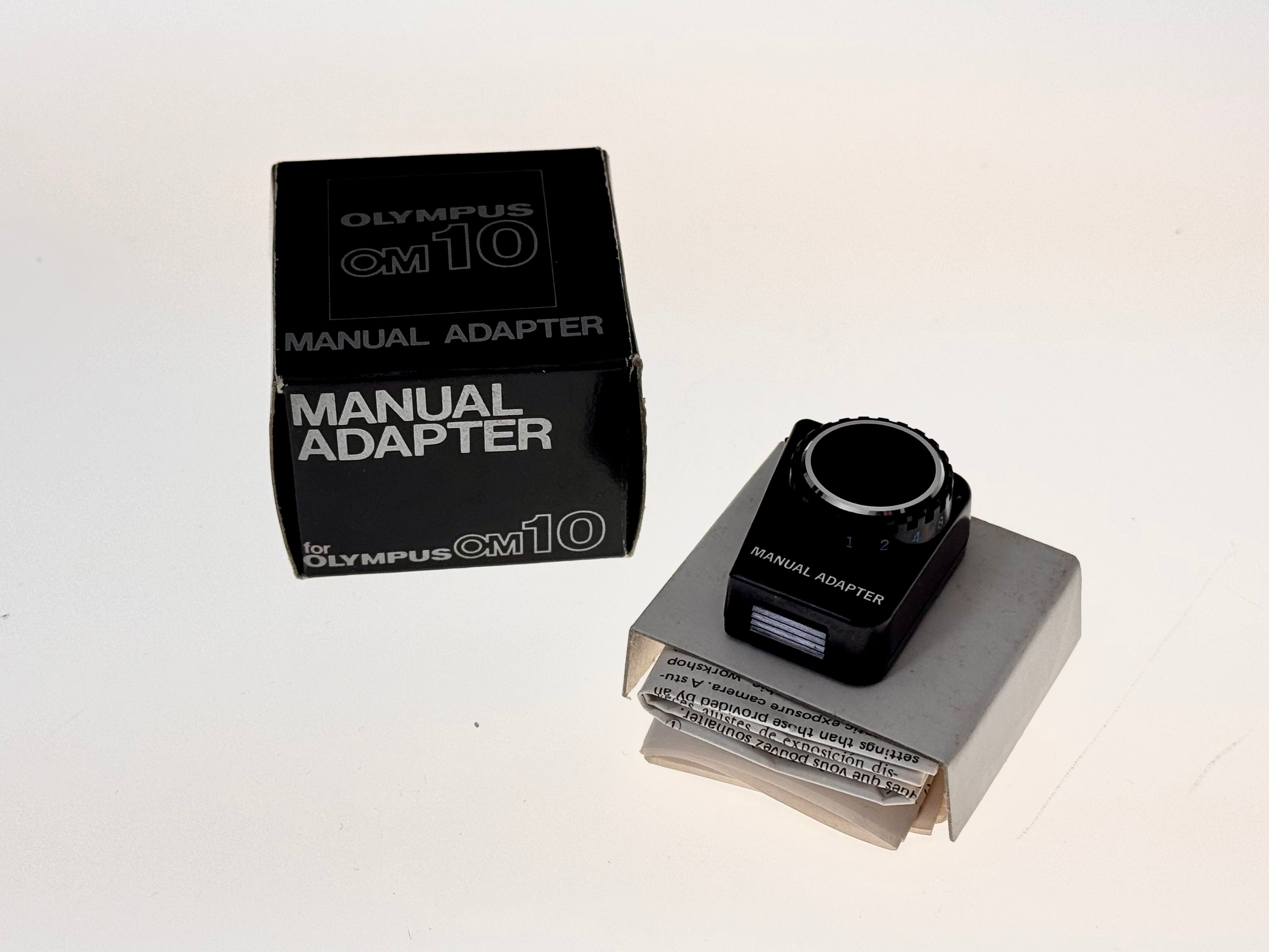 Vintage Olympus OM10 manual adapter - Boxed  (Exc)