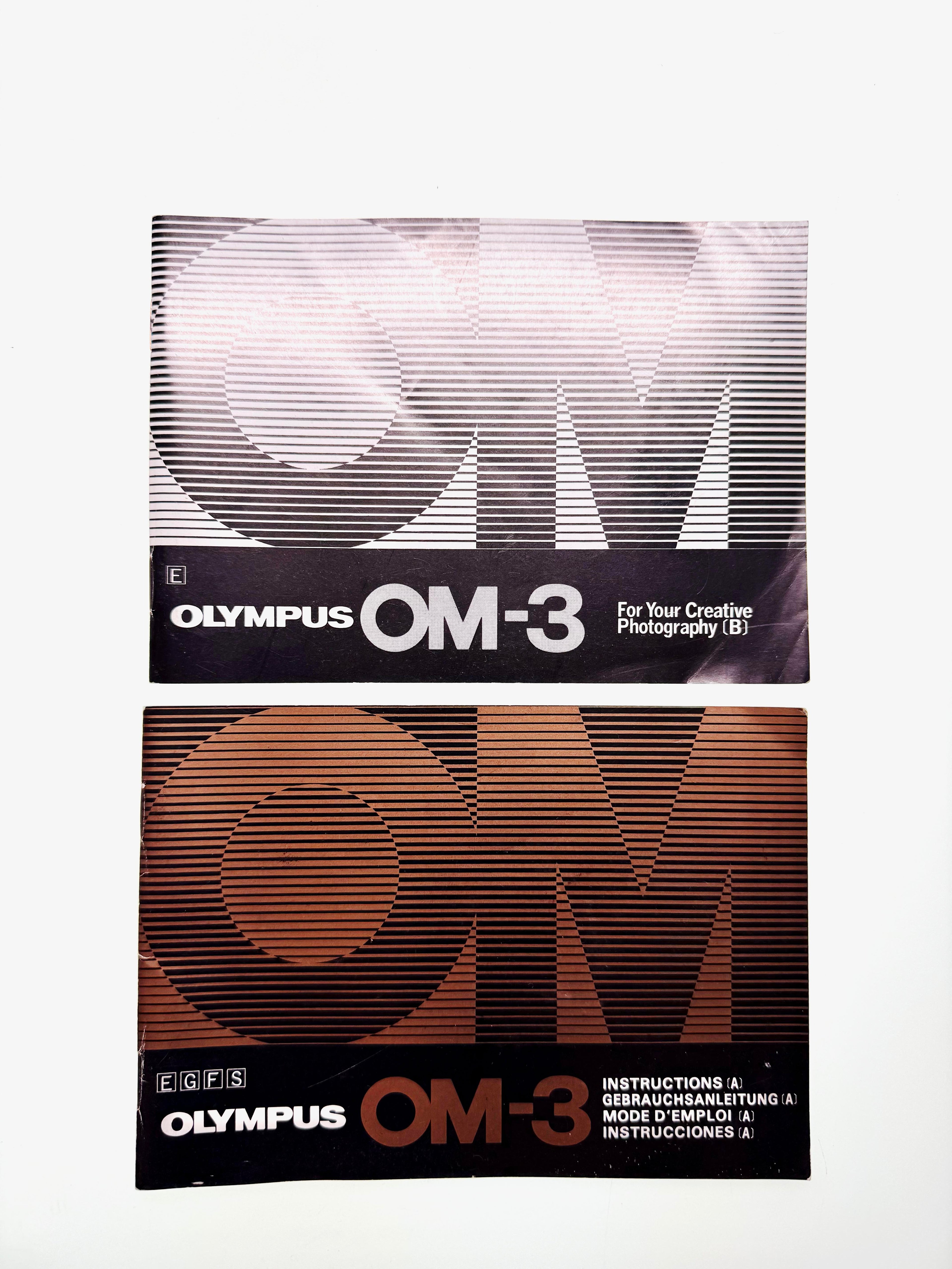 Vintage Olympus OM-3 Original Manuals