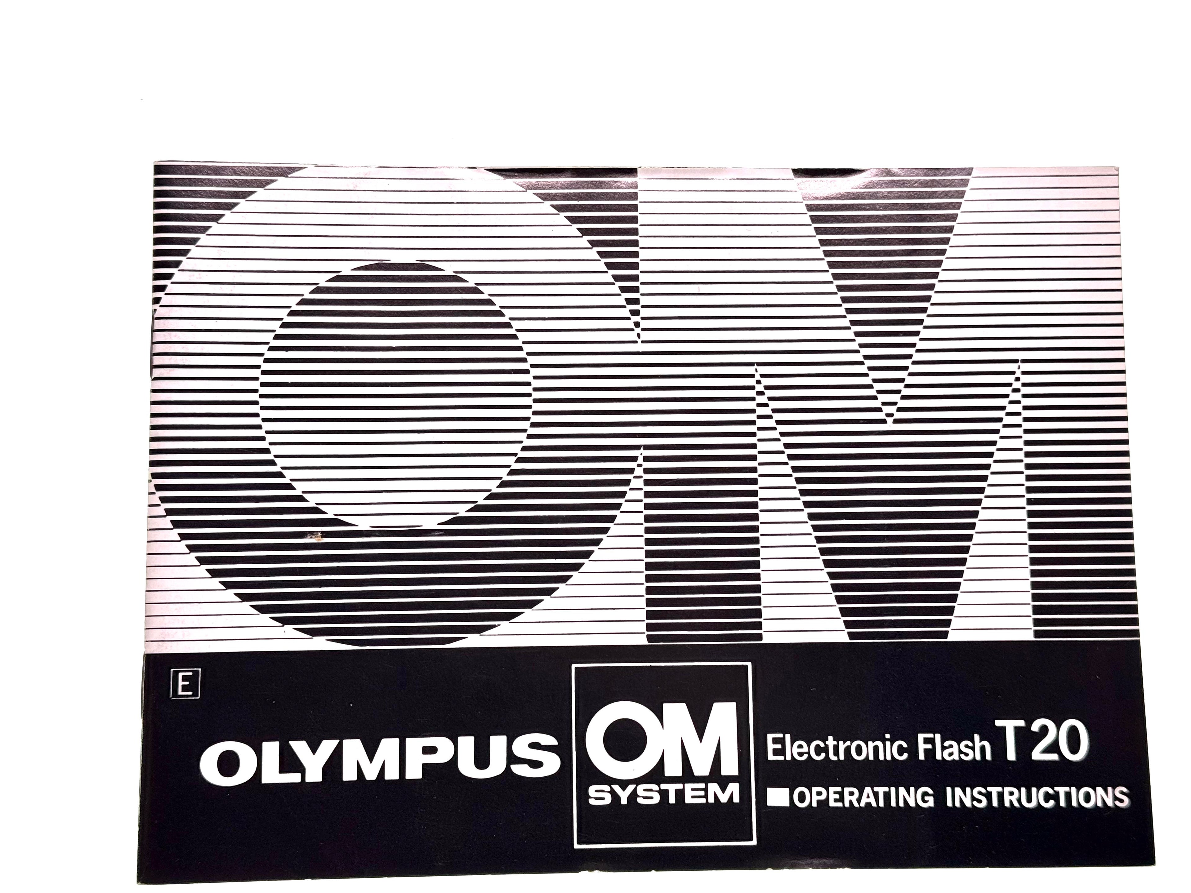 Vintage Olympus OM T20 Flash Original Manual
