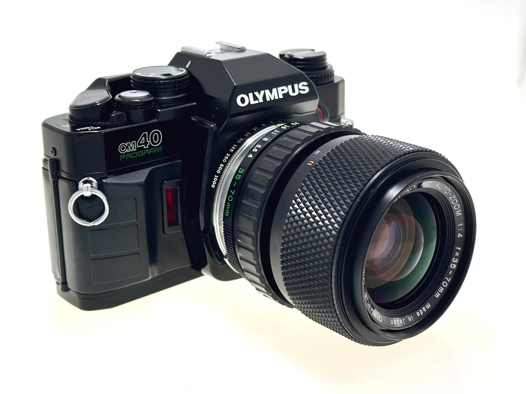 Vintage Olympus OM40 Program and Zuiko 35-70mm F4 zoom kit (Exc)
