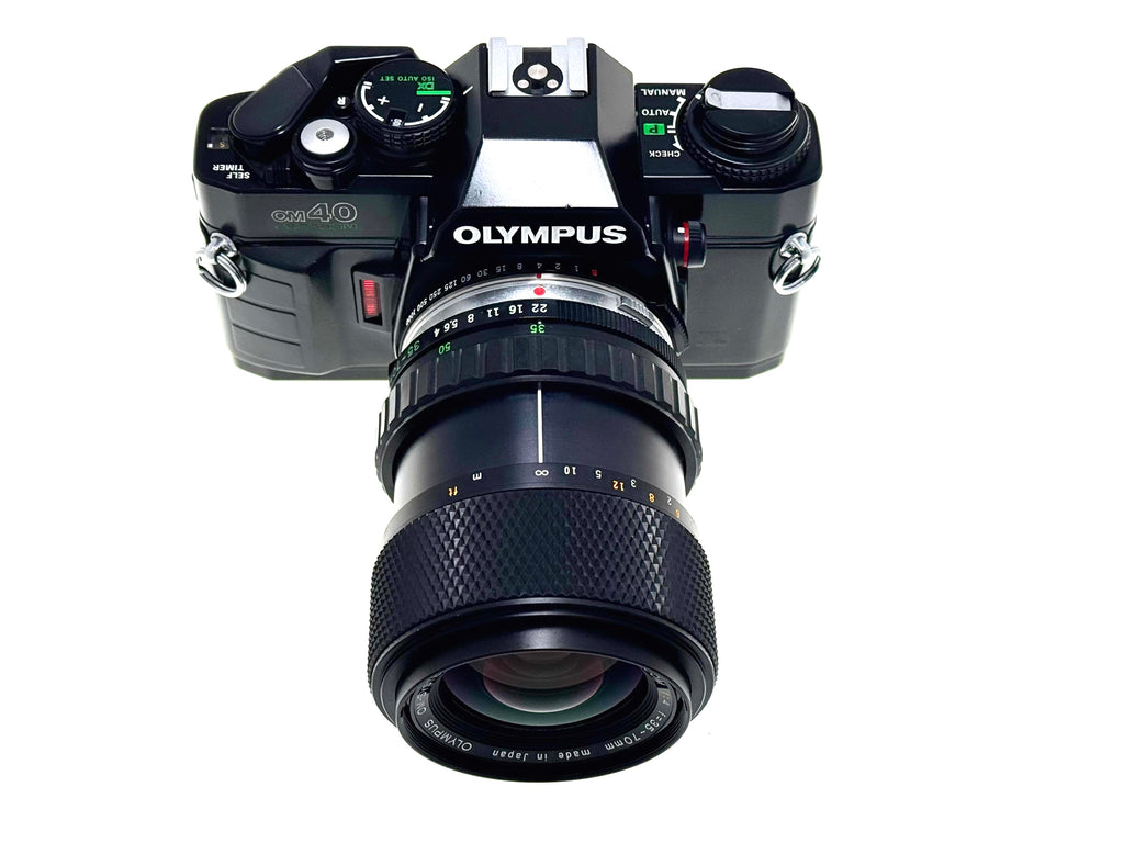 Olympus OM40 Program SLR analogue Film camera with zoom lens