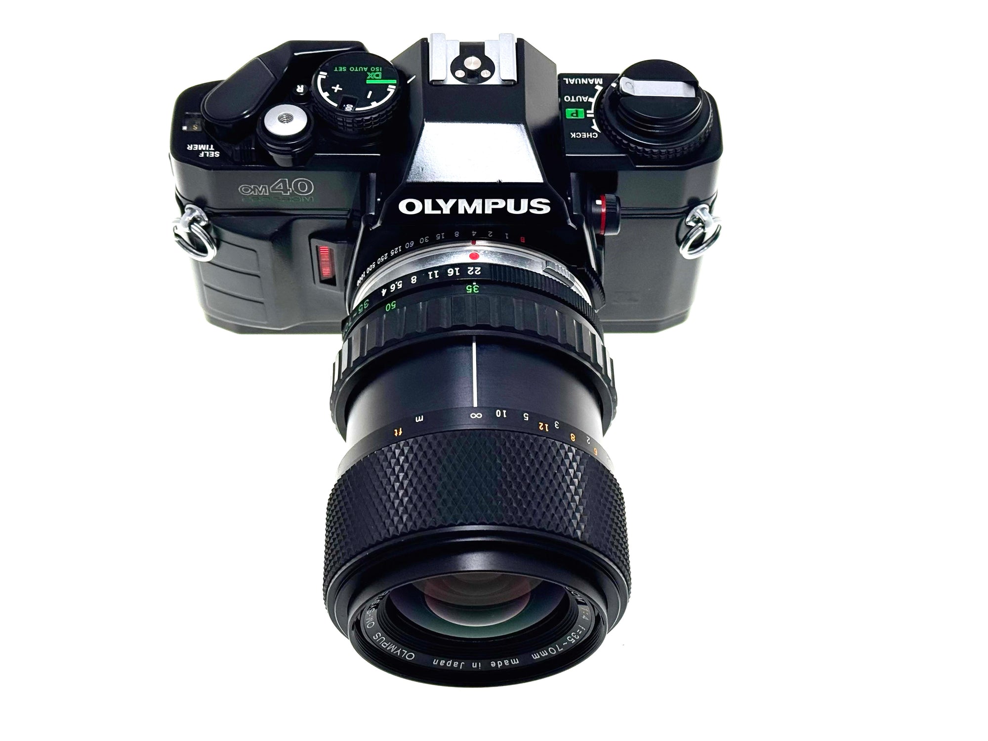 Vintage Olympus OM40 Program and Zuiko 35-70mm F4 zoom kit (Exc)