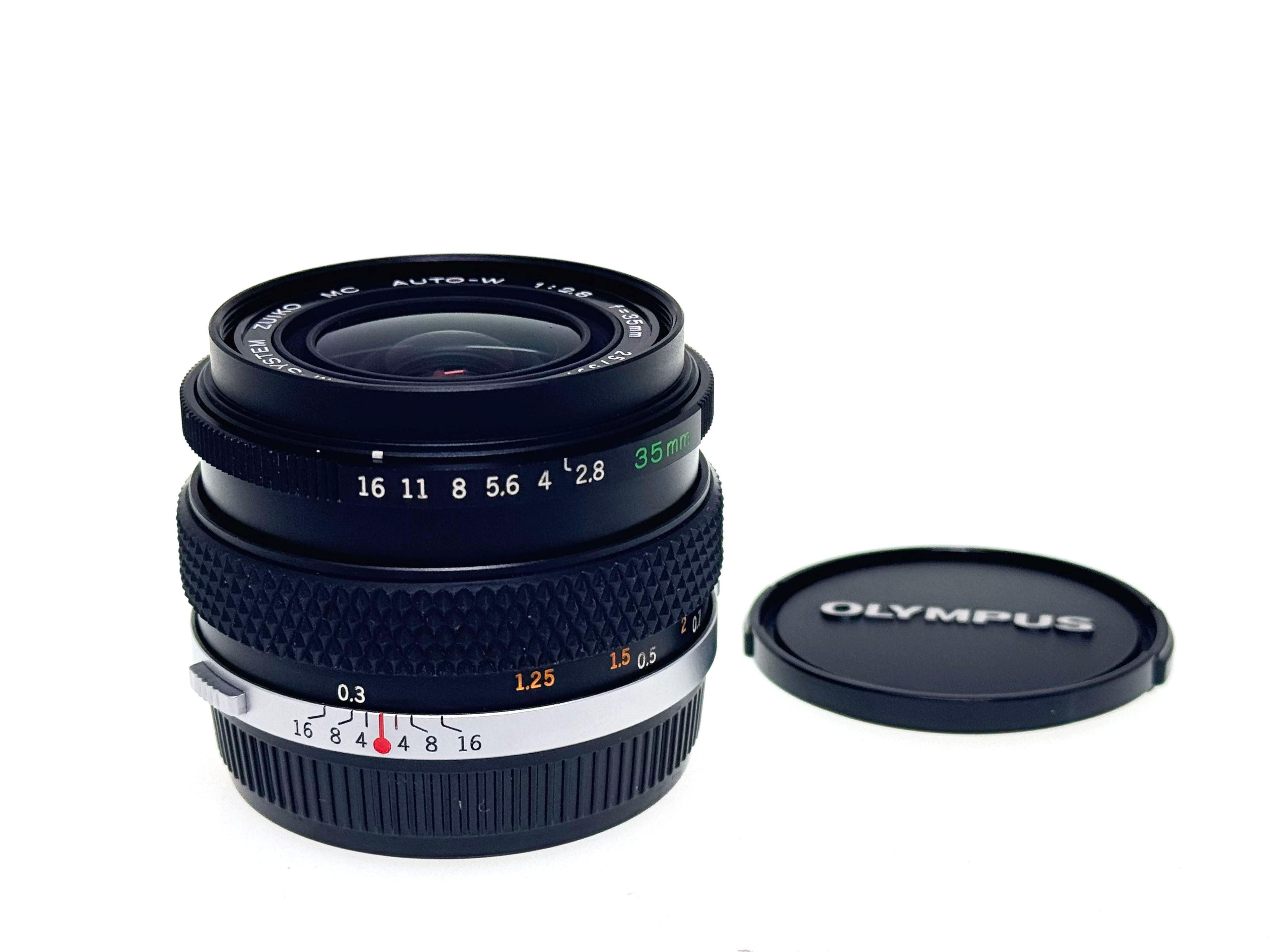 Vintage Olympus Zuiko MC Auto-W 35mm F2.8 Lens (Vg)