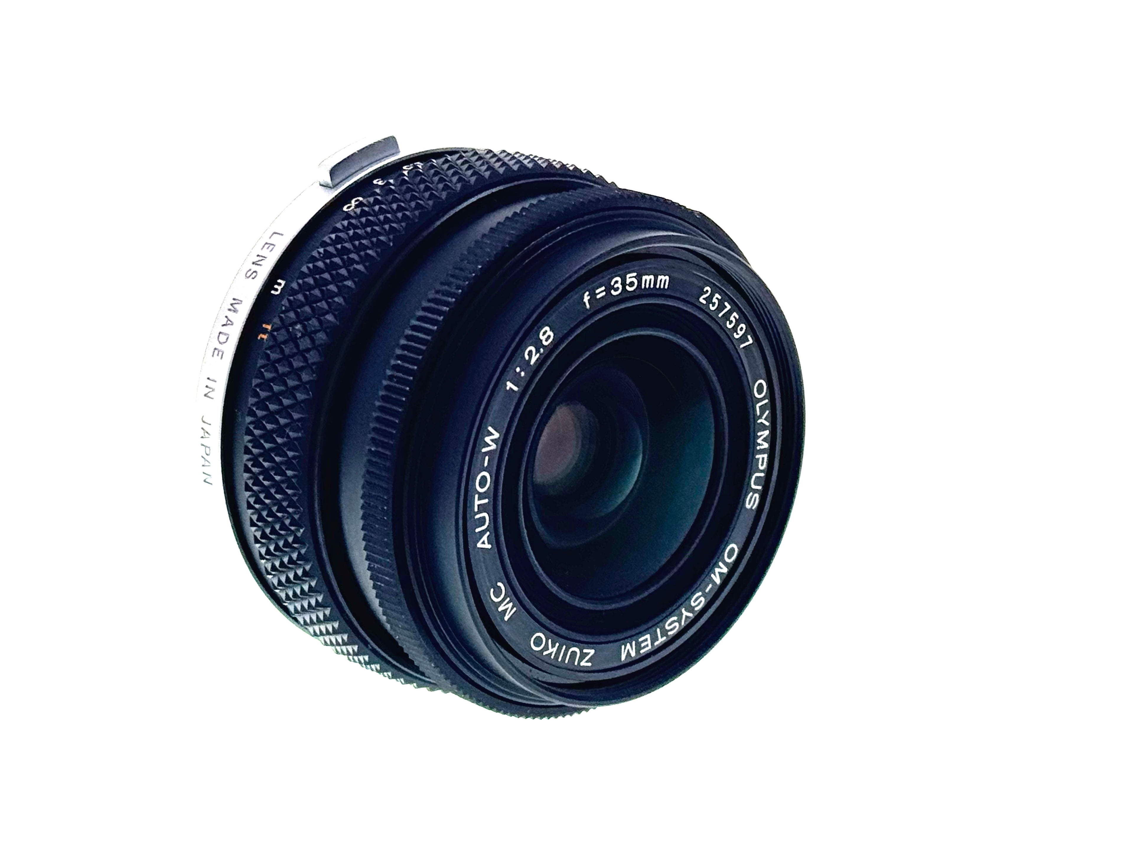 Vintage Olympus Zuiko MC Auto-W 35mm F2.8 Lens (Vg)