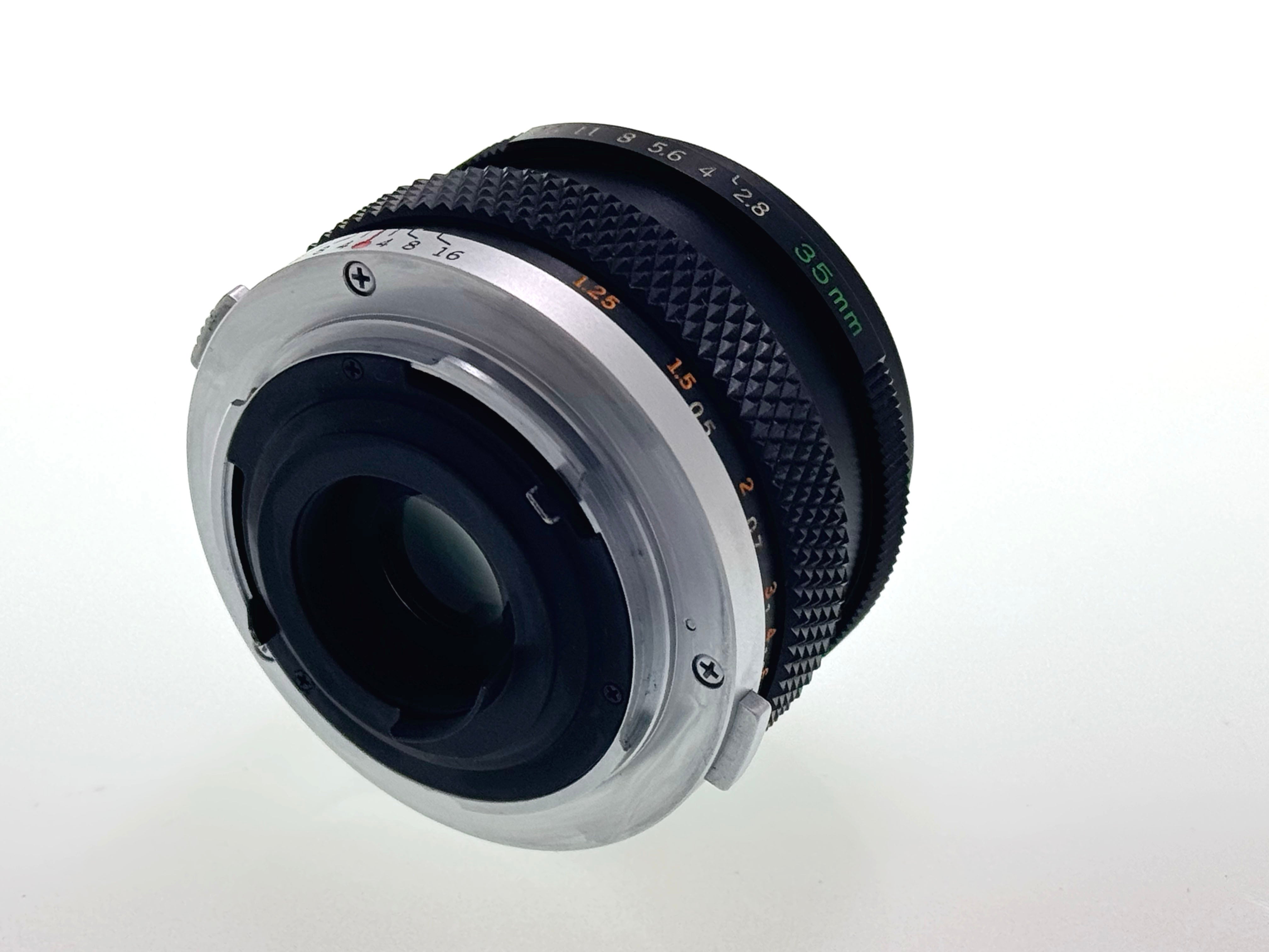 Vintage Olympus Zuiko MC Auto-W 35mm F2.8 Lens (Vg)