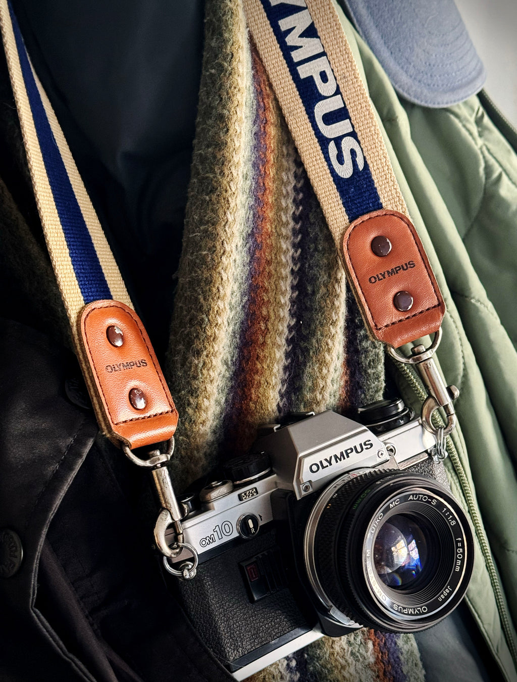 Vintage Olympus Iconic Hunter Strap (Gd)