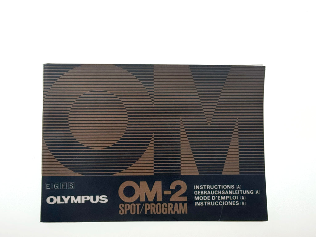 Vintage Olympus OM-2 Spot Program Original Instruction Manuals Part A and Part B (Gd)