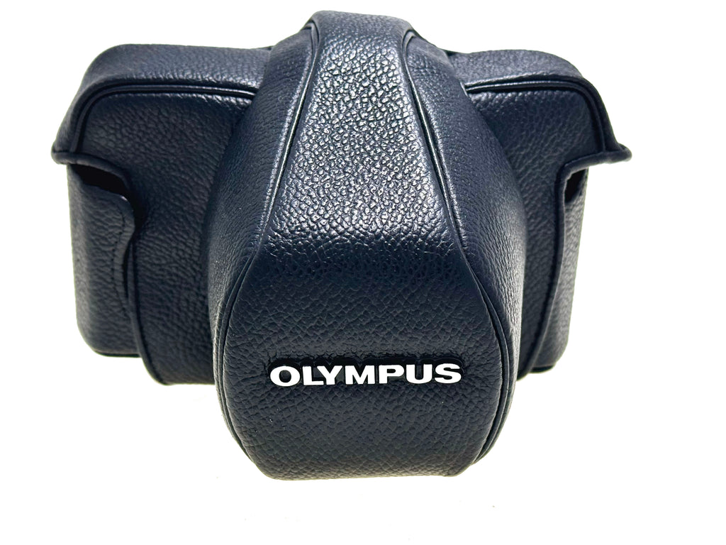 Vintage Olympus Hard Leather 1/2 Case. For OM-1 & OM-2 (Exc)