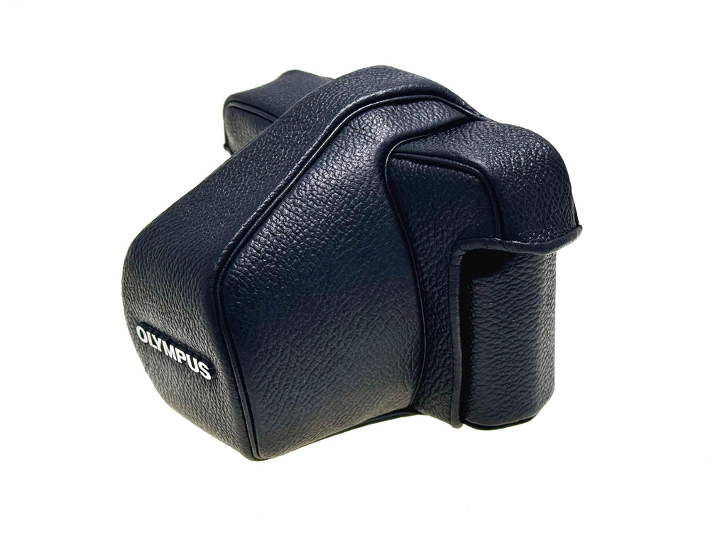 Vintage Olympus Hard Leather 1/2 Case. For OM-1 & OM-2 (Exc)