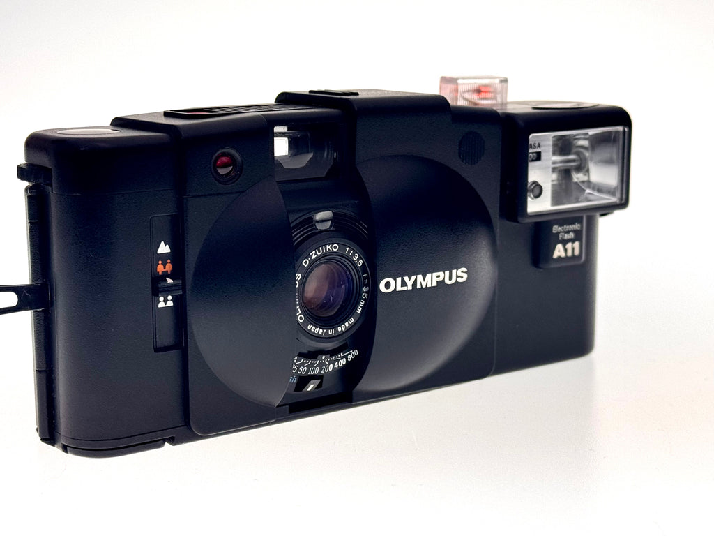 Vintage Olympus XA2 Kit with A11 Flash in stunning condition (Exc)