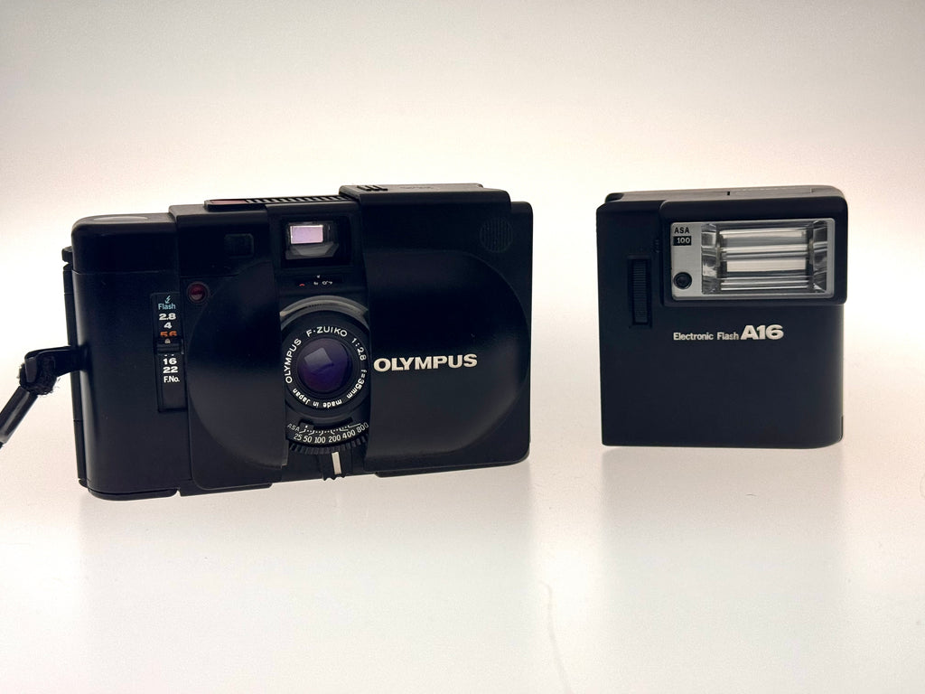 Vintage Olympus XA Rangefinder with A16 Flash (Exc)