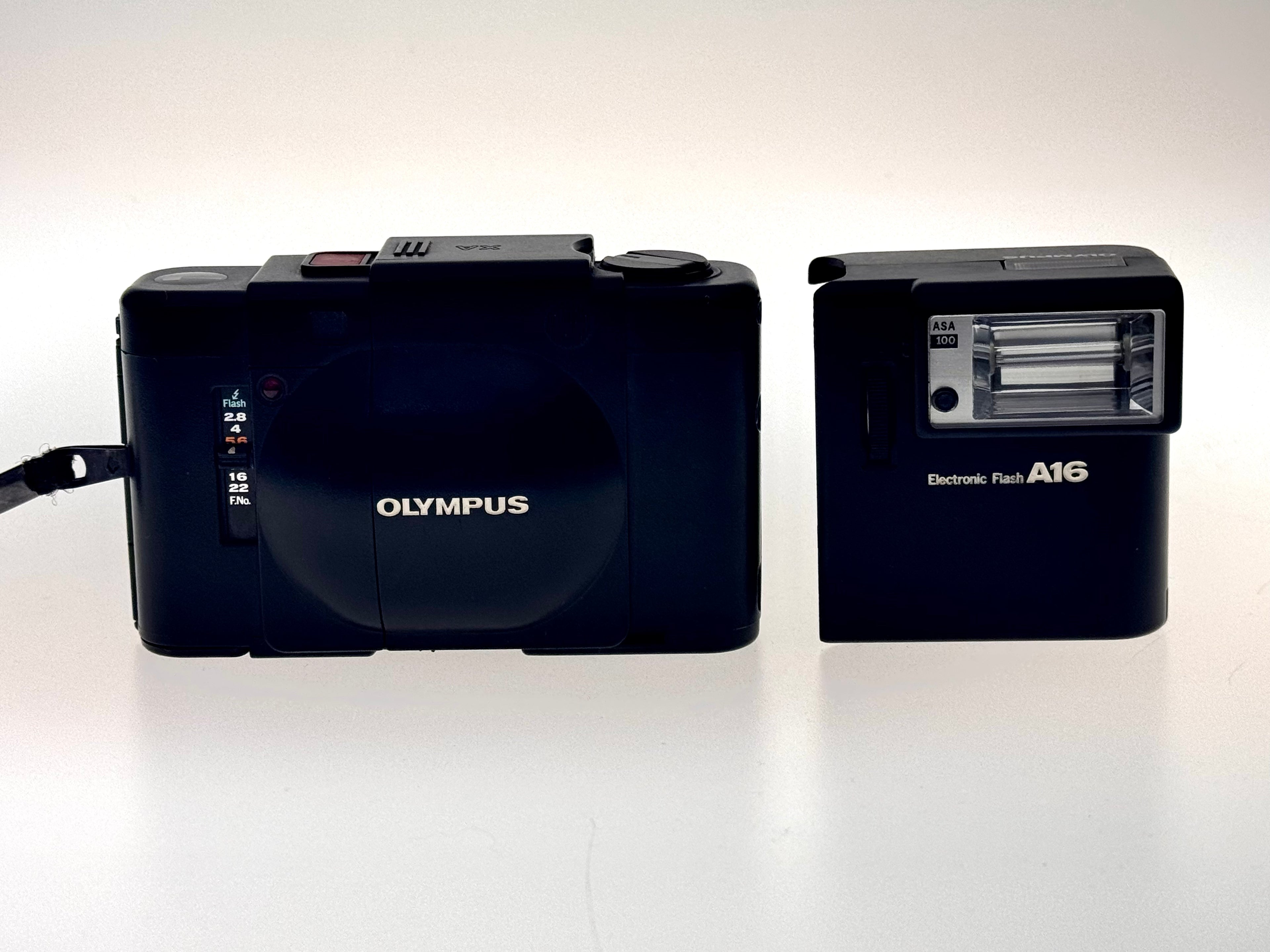 Vintage Olympus XA Rangefinder with A16 Flash (Exc)