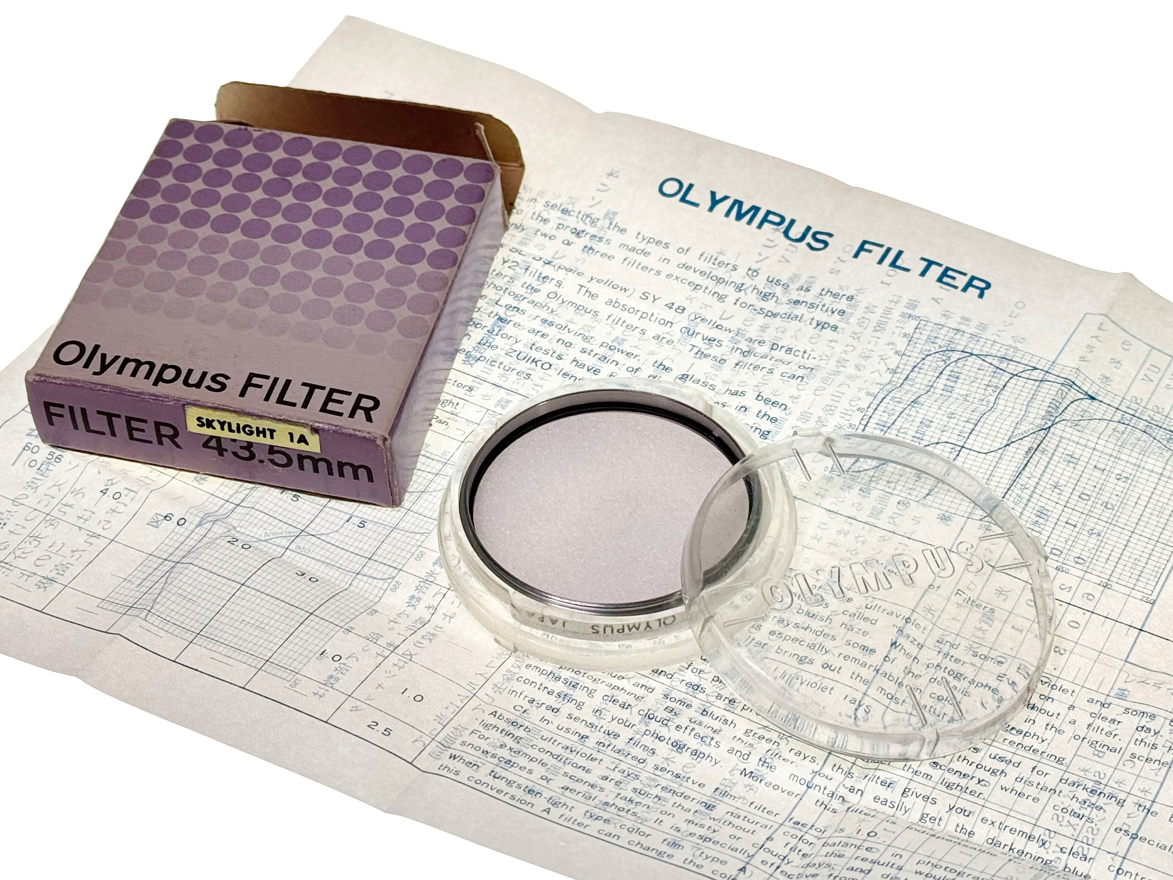 Vintage Olympus Skylight 1A Filter 43.5mm (Ex)