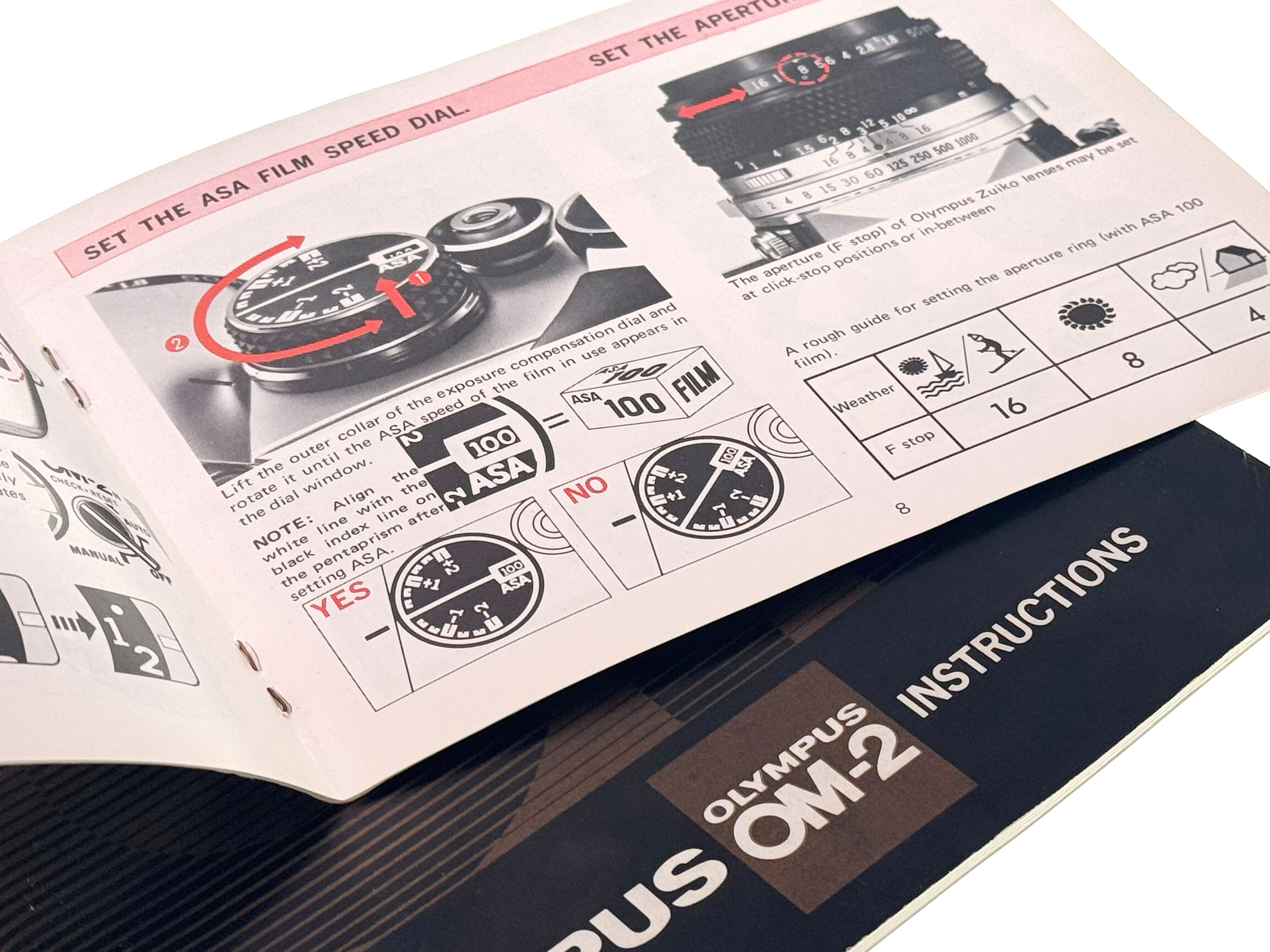 Vintage Olympus OM-2 Original Instruction Manuals (Gd)