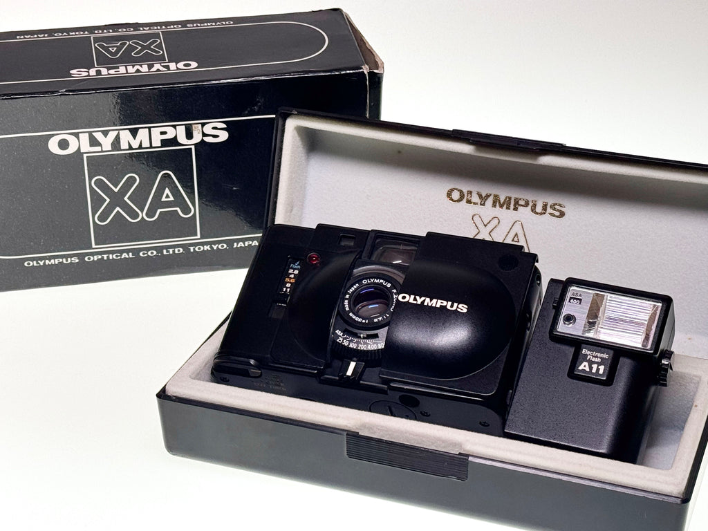 Vintage Olympus XA Rangefinder with A11 Flash (Vg)