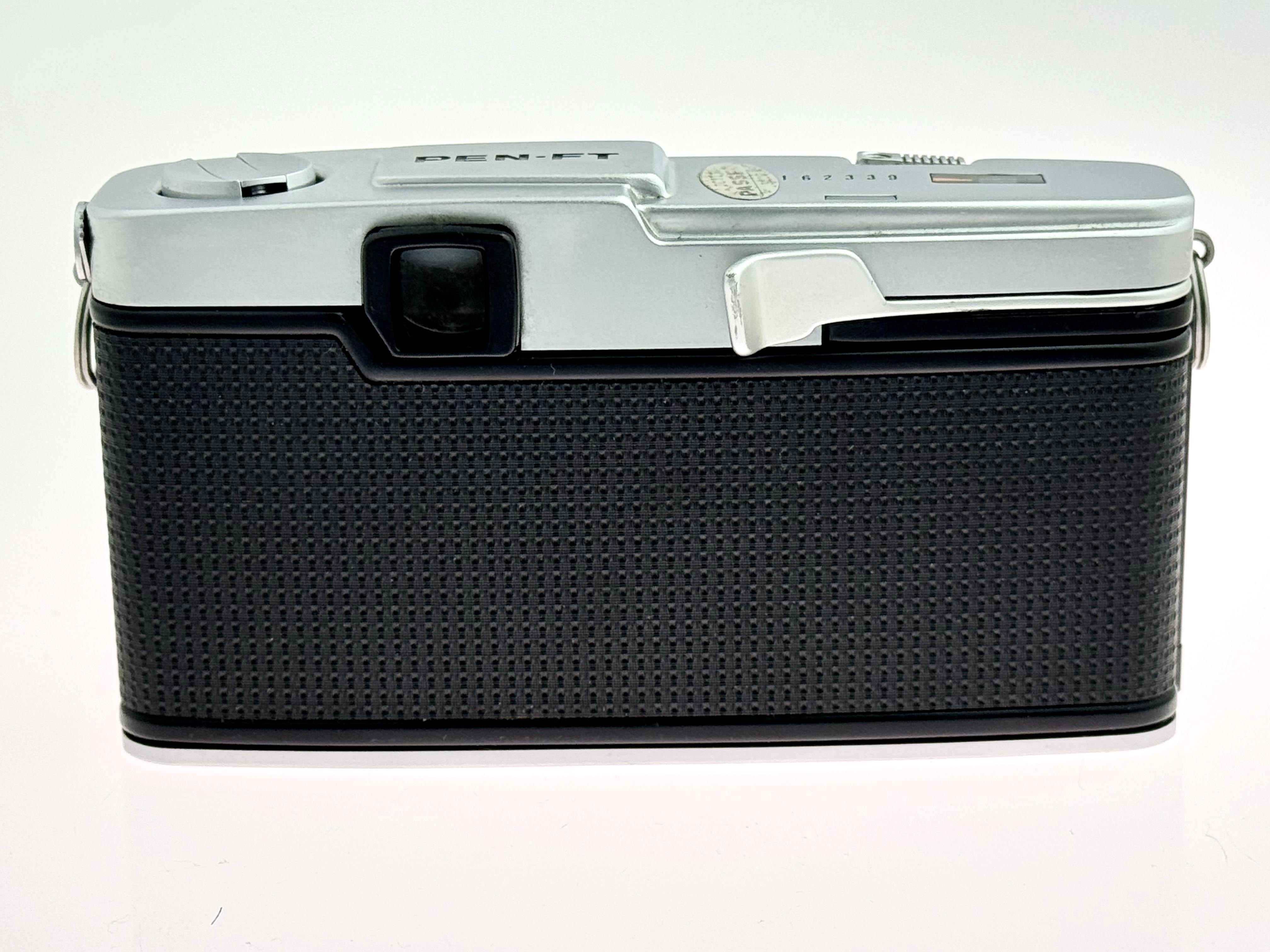 Vintage Chrome Olympus Pen FT Half-Frame Film Camera (Exc) with G