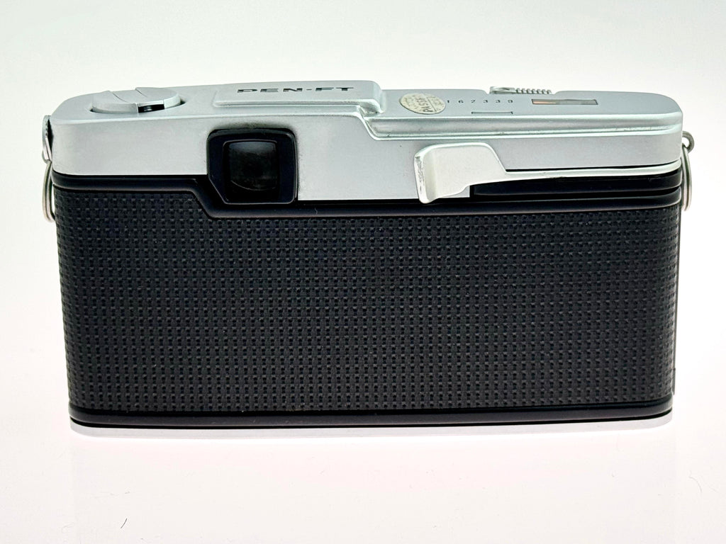 Vintage Chrome Olympus Pen FT Half-Frame Film Camera (Exc) with G.Zuiko 40mm F1.4 Lens (Exc)